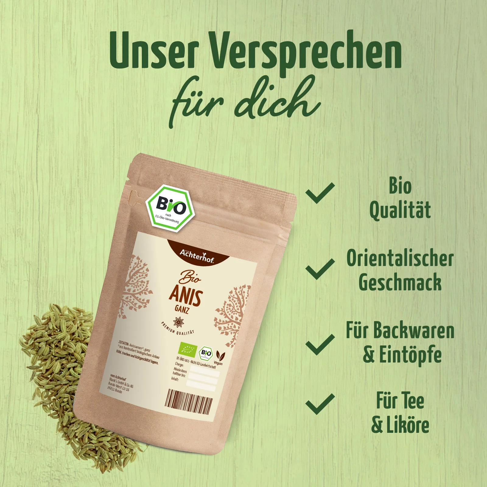 Anis ganz Bio (250g) - Image 3