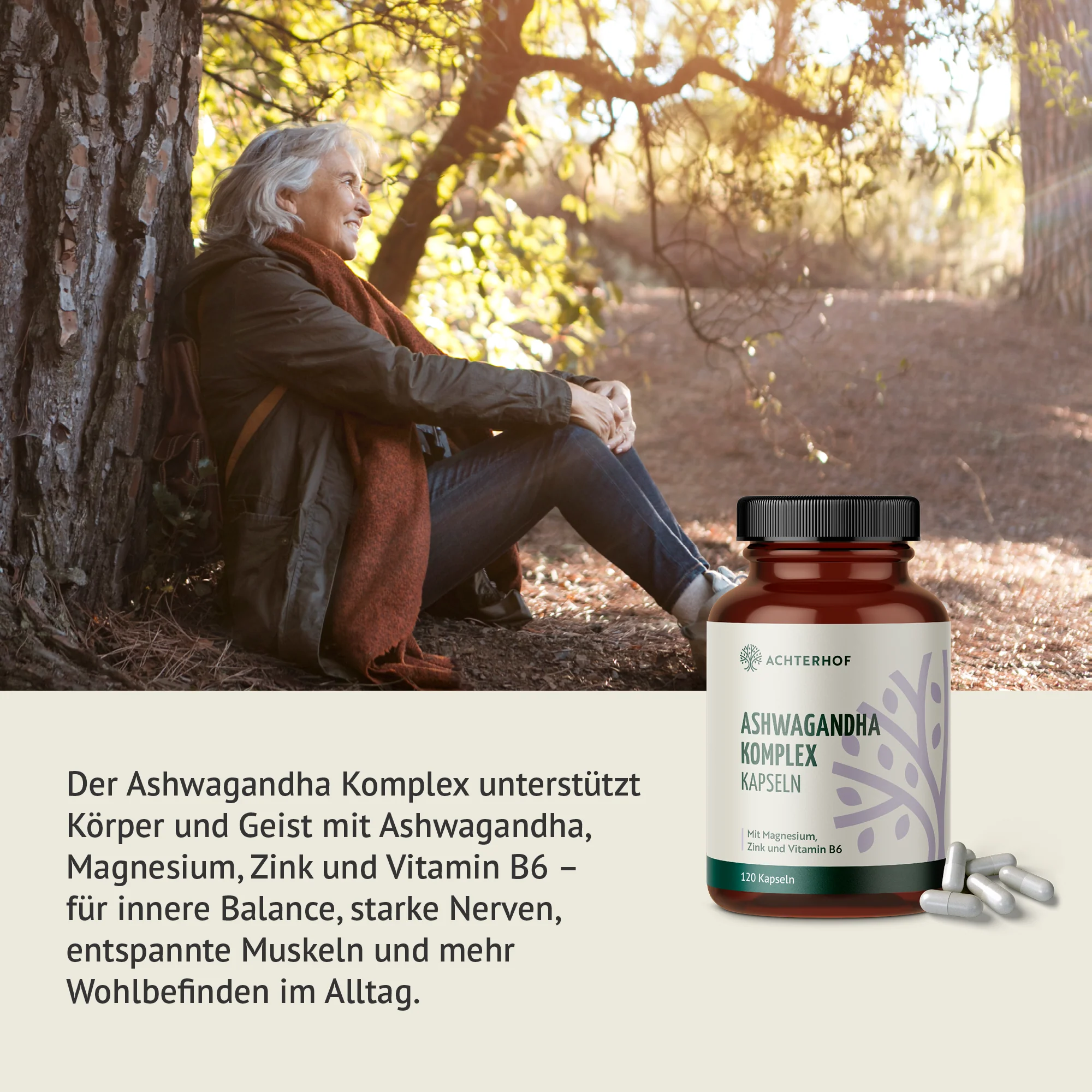 Ashwagandha Komplex (120 Kapseln) - Image 3