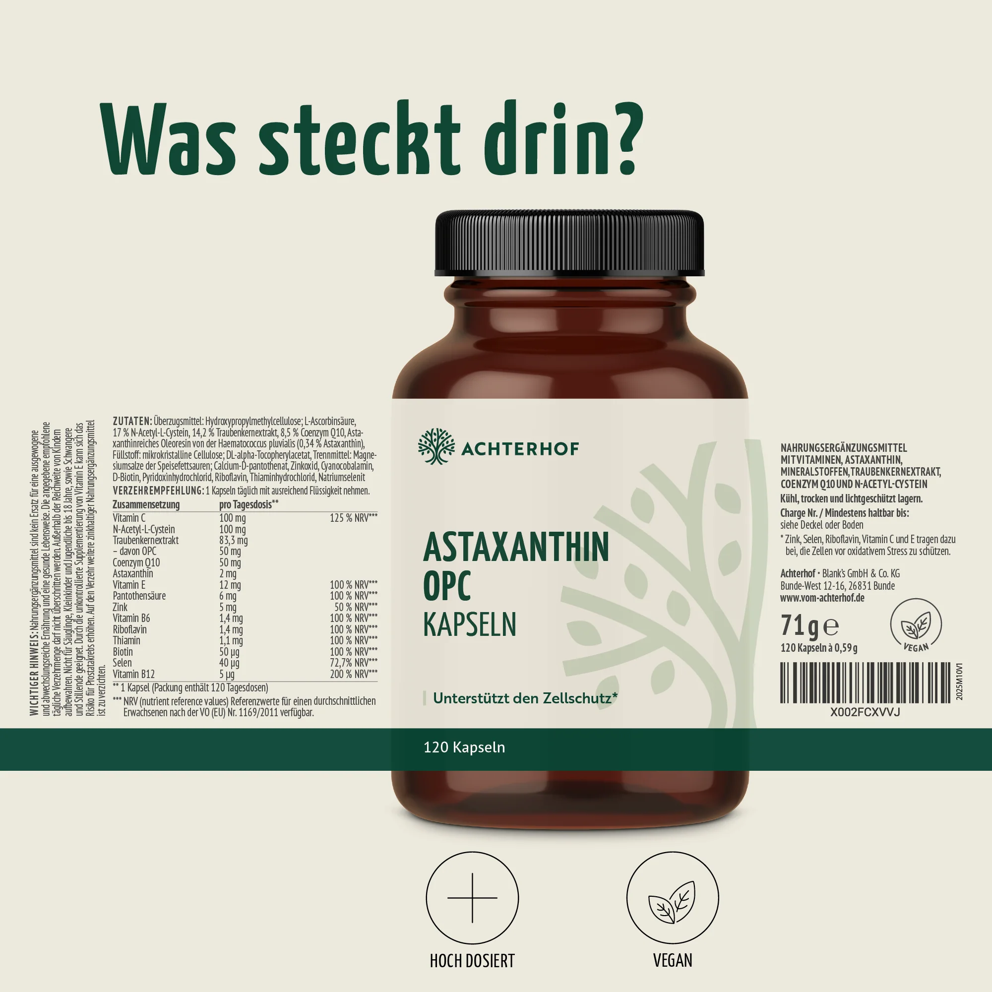 Astaxanthin OPC Zellschutz Kapseln (120 Kapseln) - Image 6