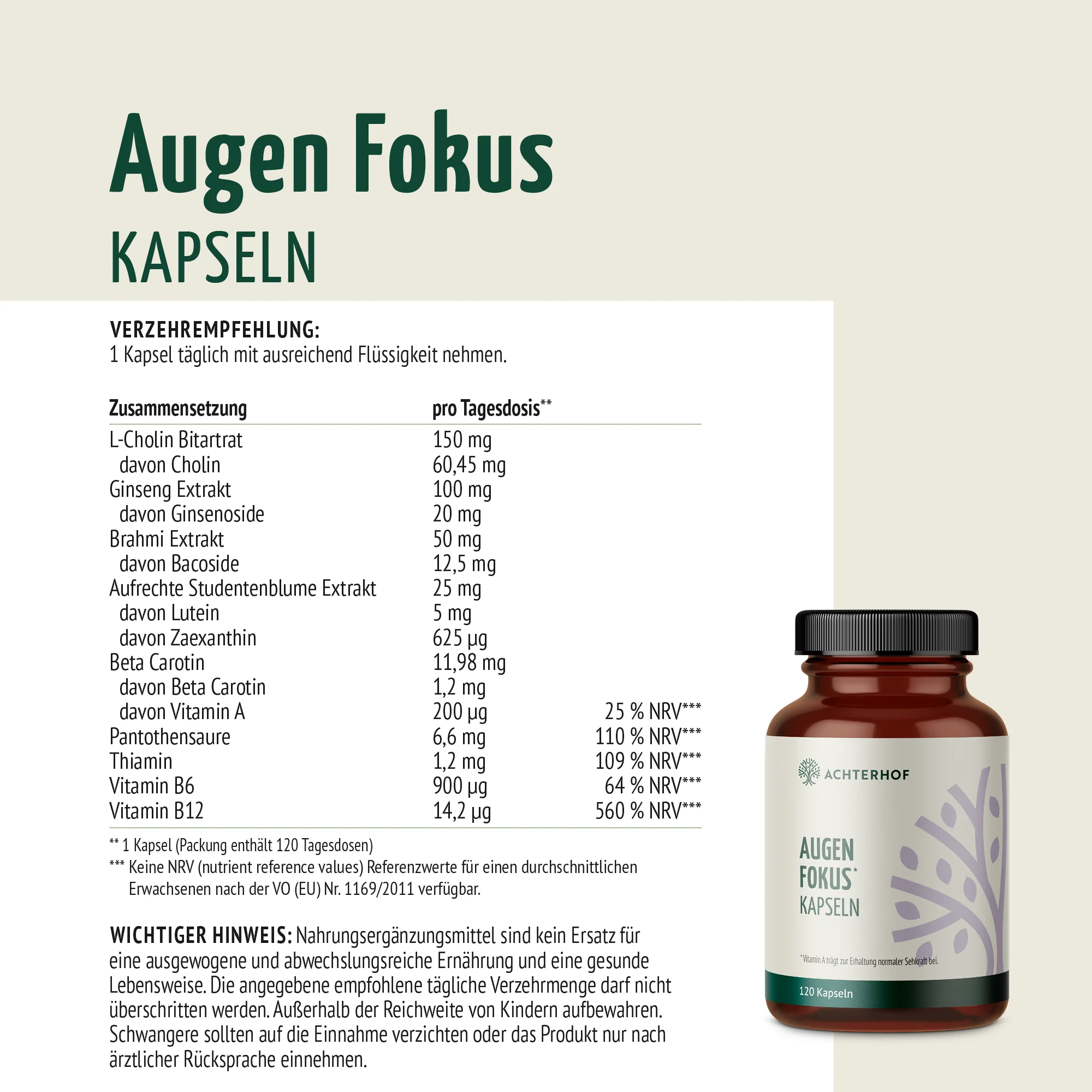 Augen Fokus Kapseln (120 Kapseln) - Image 5