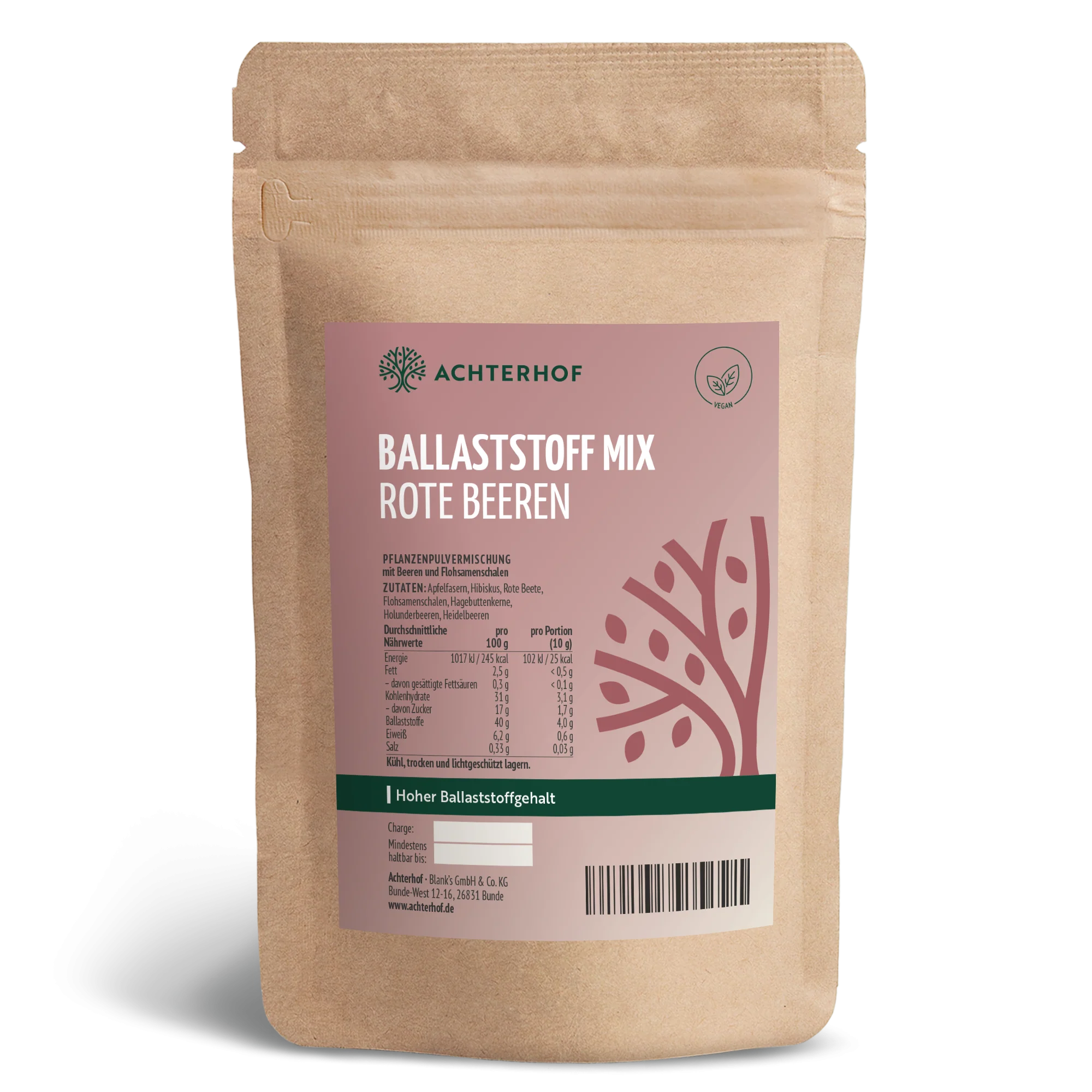 Ballaststoff Mix rote Beeren (100g)