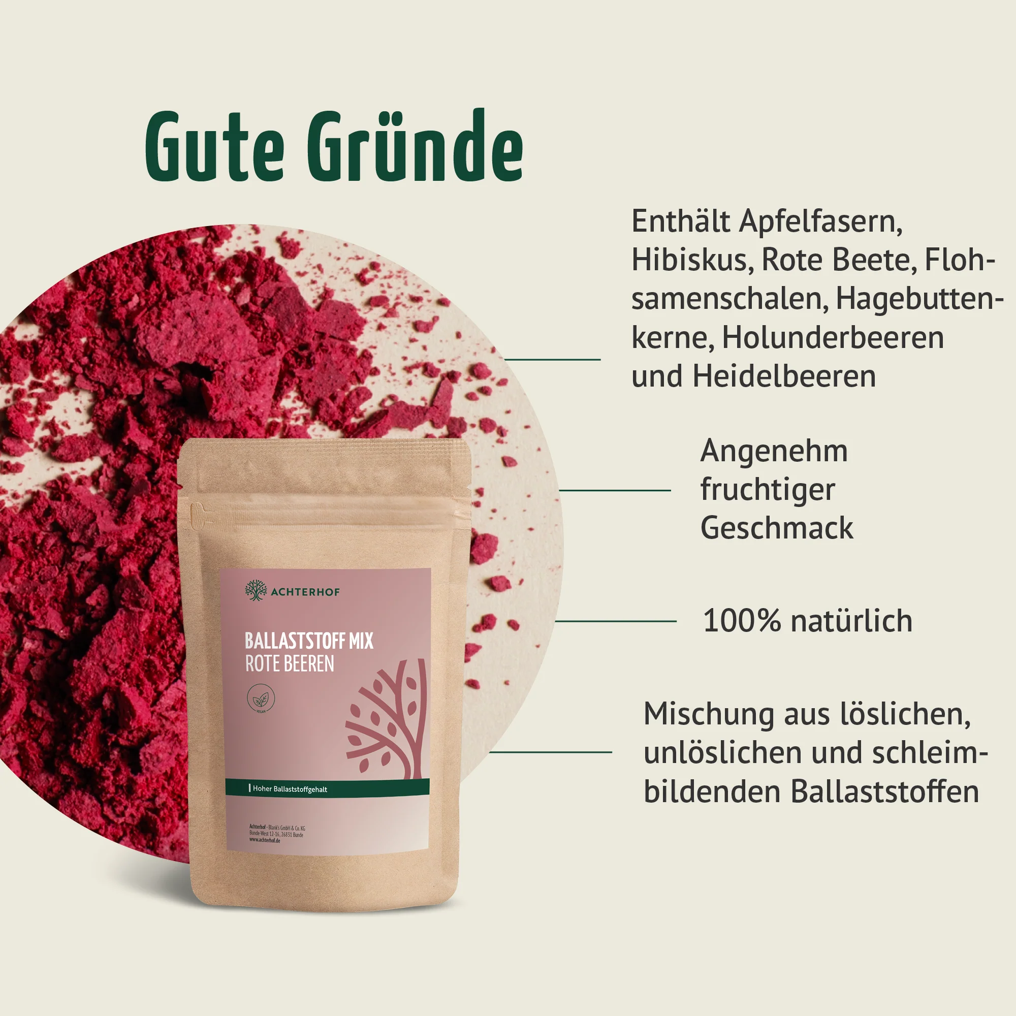 Ballaststoff Mix rote Beeren (250g) - Image 4