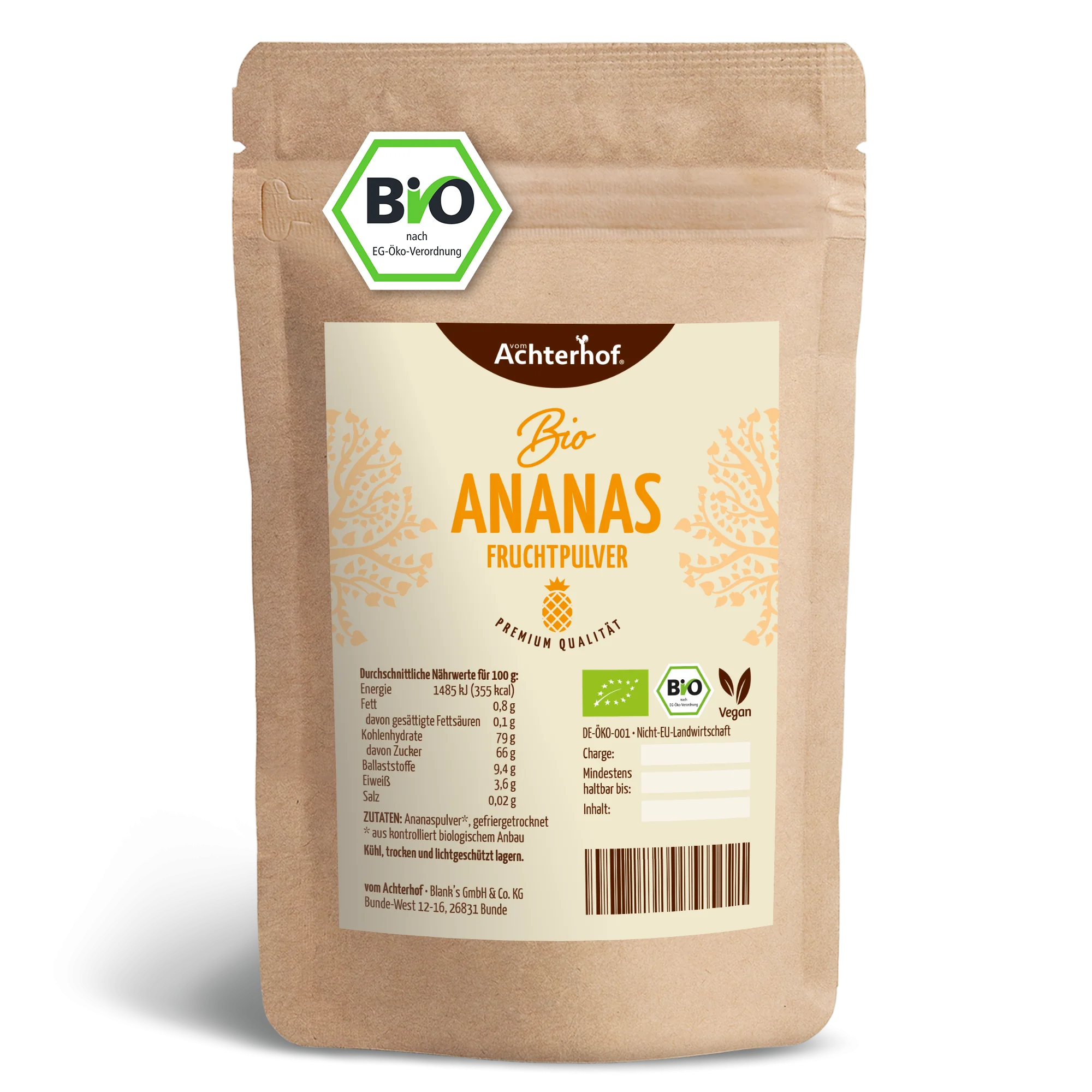 Bio Ananas Fruchtpulver (250g)
