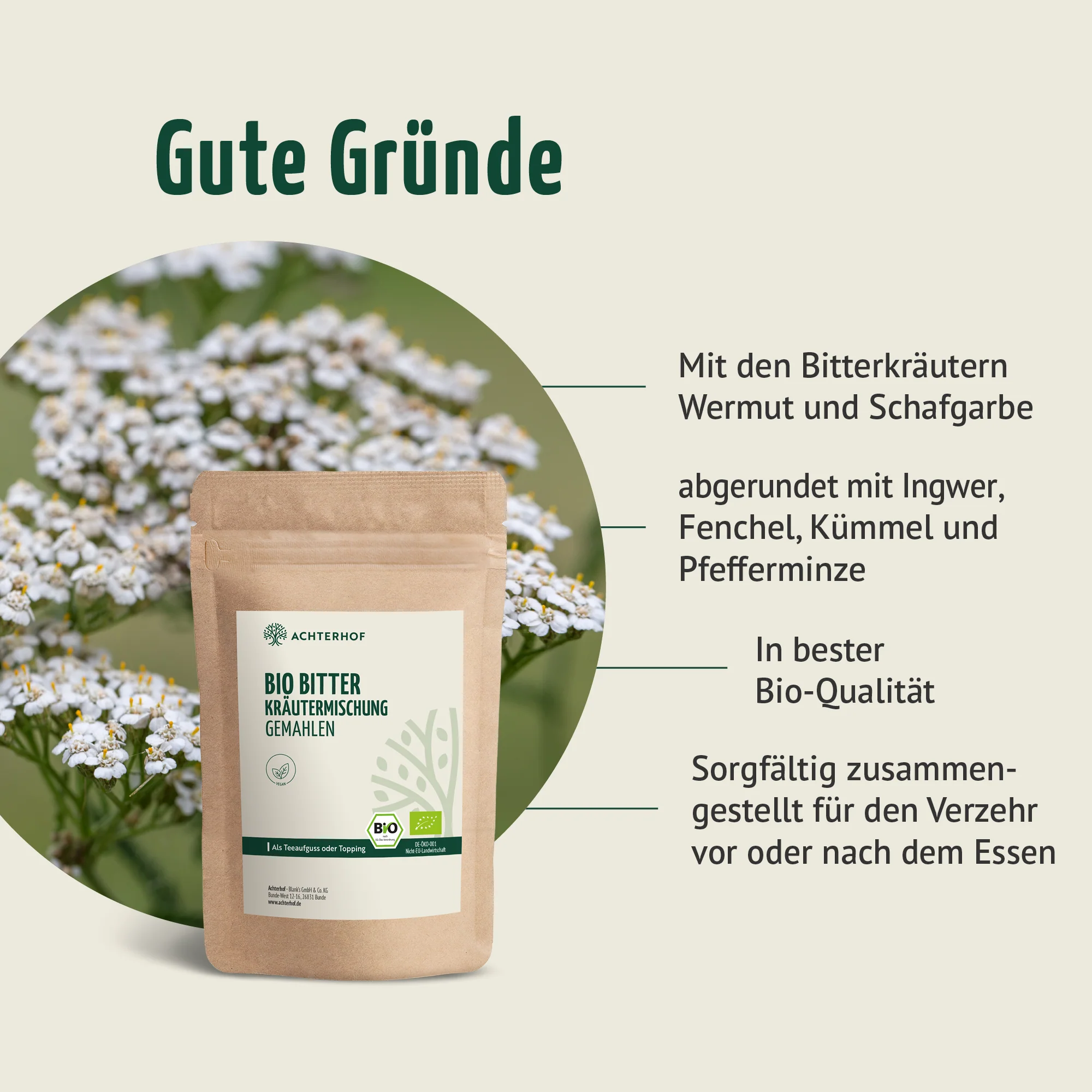Bio Bitter Kräutermischung gemahlen (250g) - Image 3