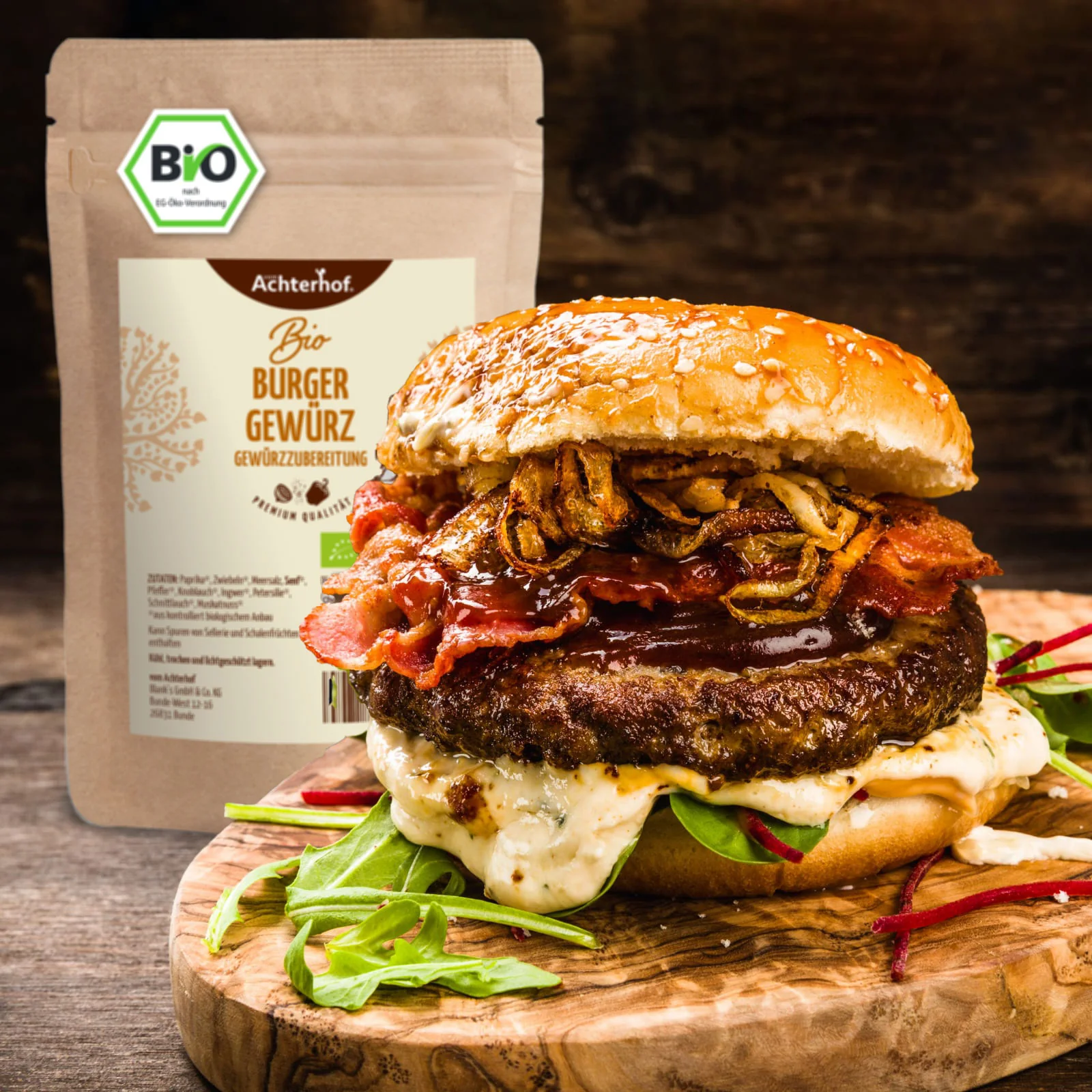 Burger Gewürzzubereitung Bio (100g) - Image 3