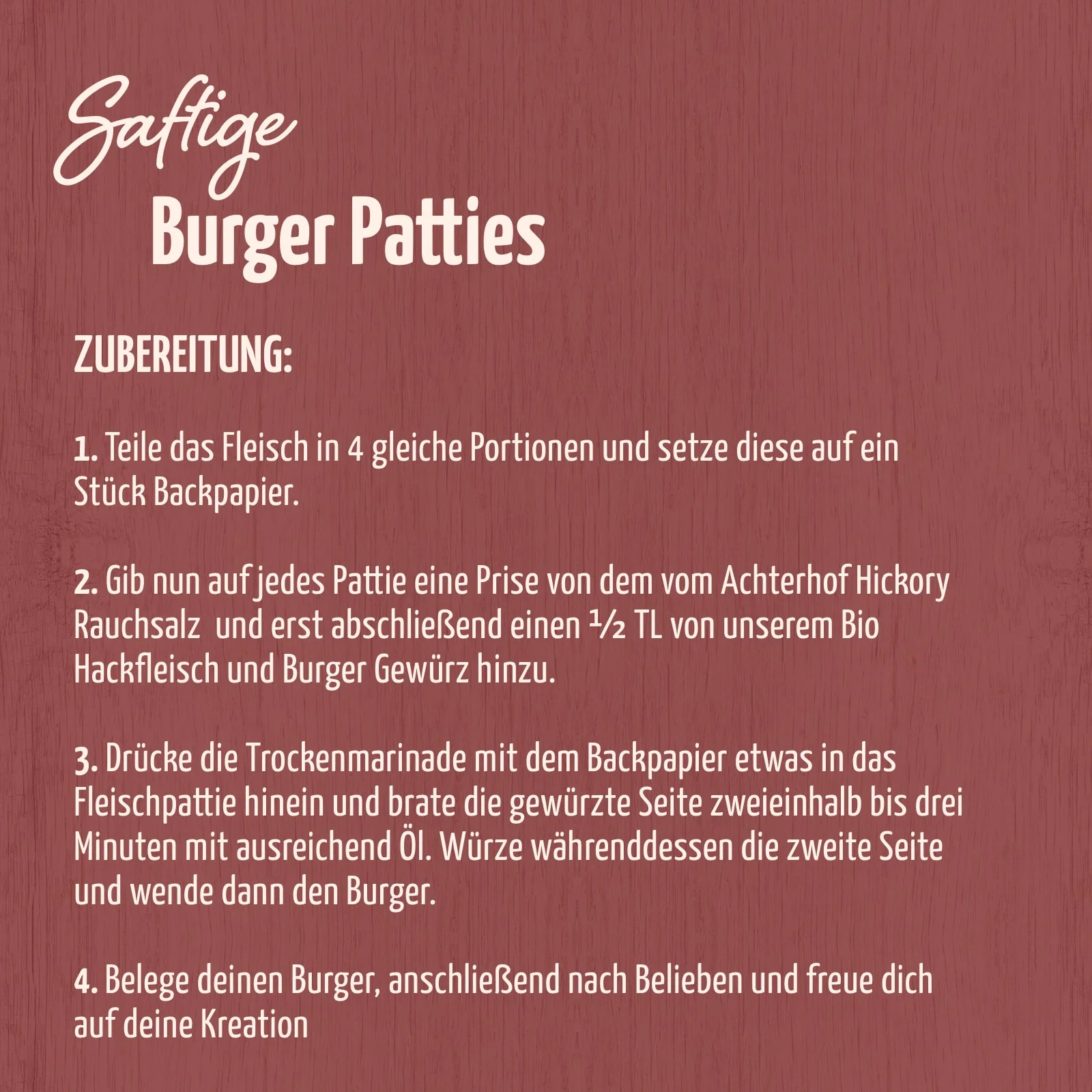 Burger Gewürzzubereitung Bio (100g) - Image 5