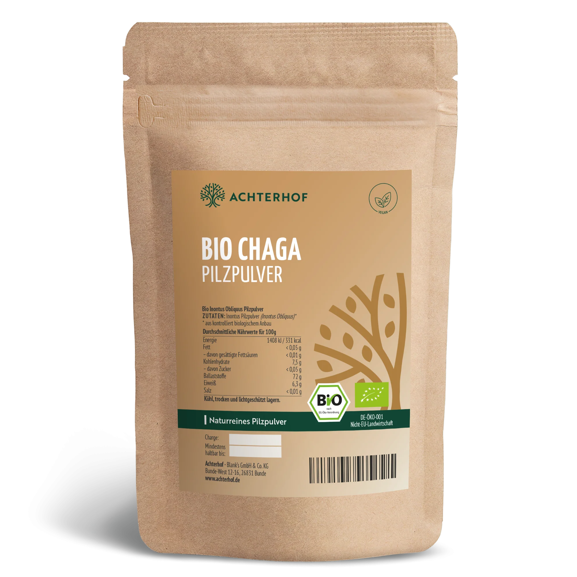 Bio Chaga Pilzpulver (250g)