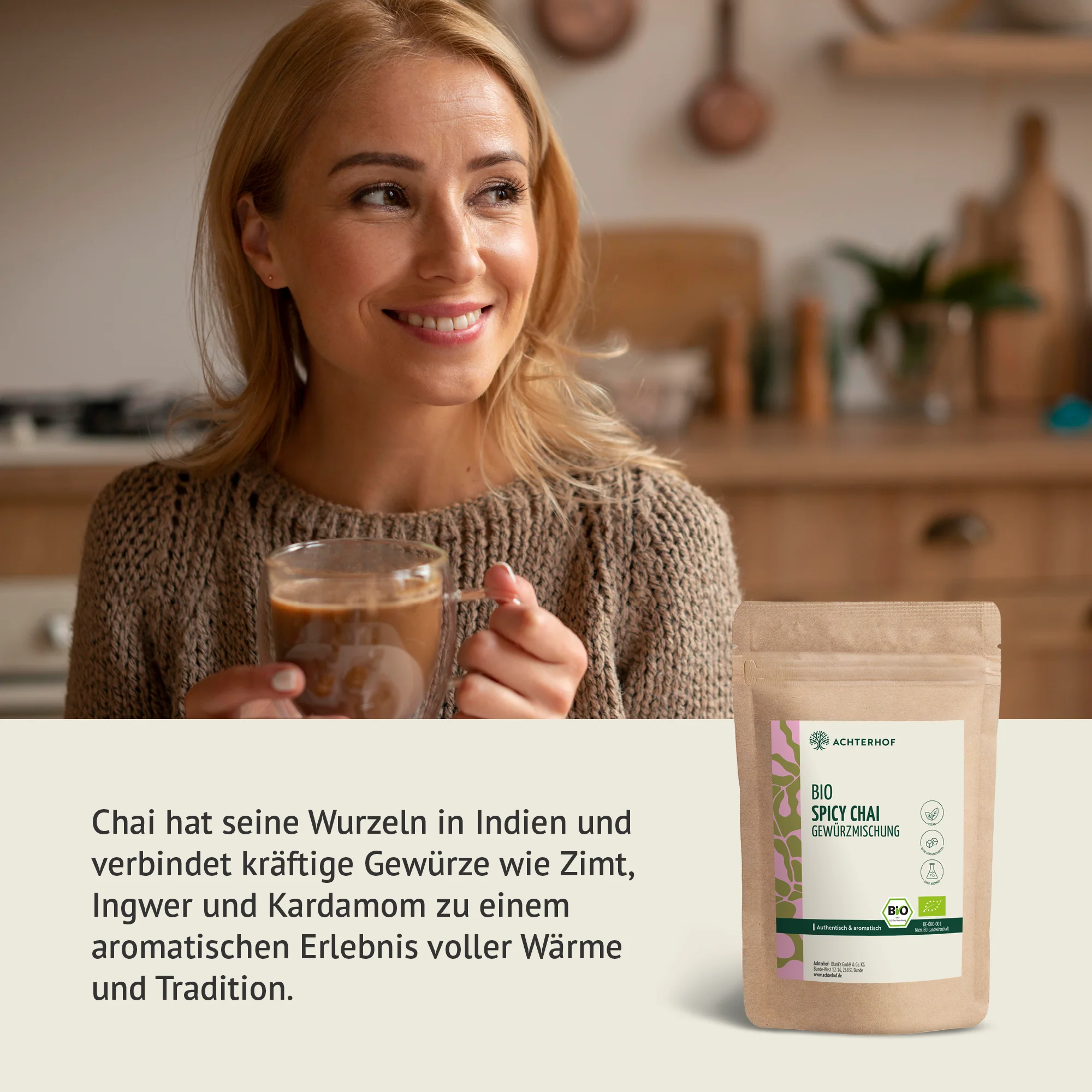 Bio Spicy Chai Gewürzmischung – zuckerfrei (100g) - Image 5
