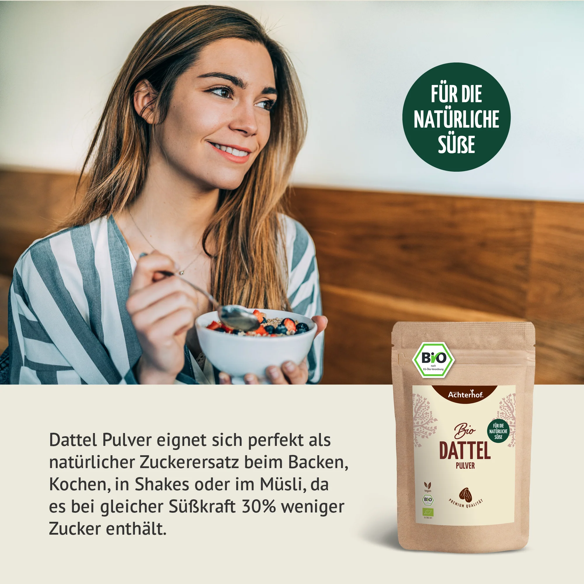 Bio Dattel Pulver (100g) - Image 5