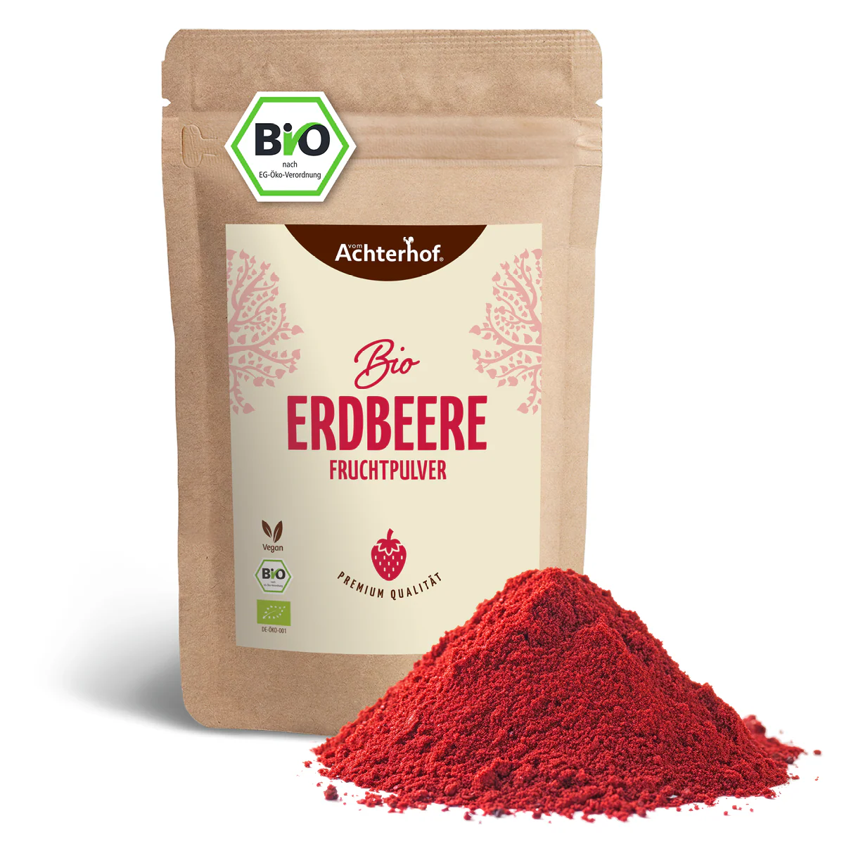 Bio Erdbeere Fruchtpulver (250g) - Image 2