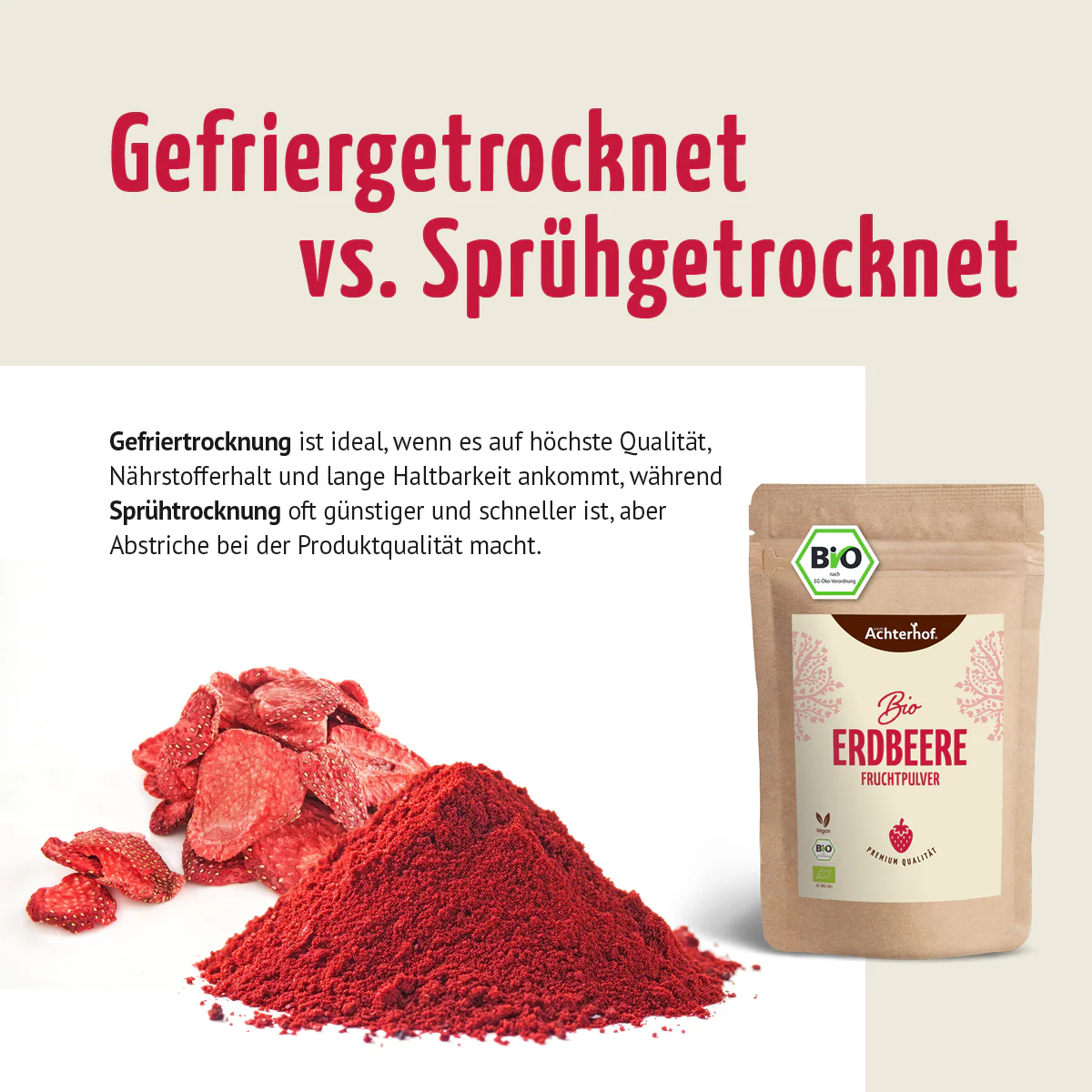 Bio Erdbeere Fruchtpulver (250g) - Image 8