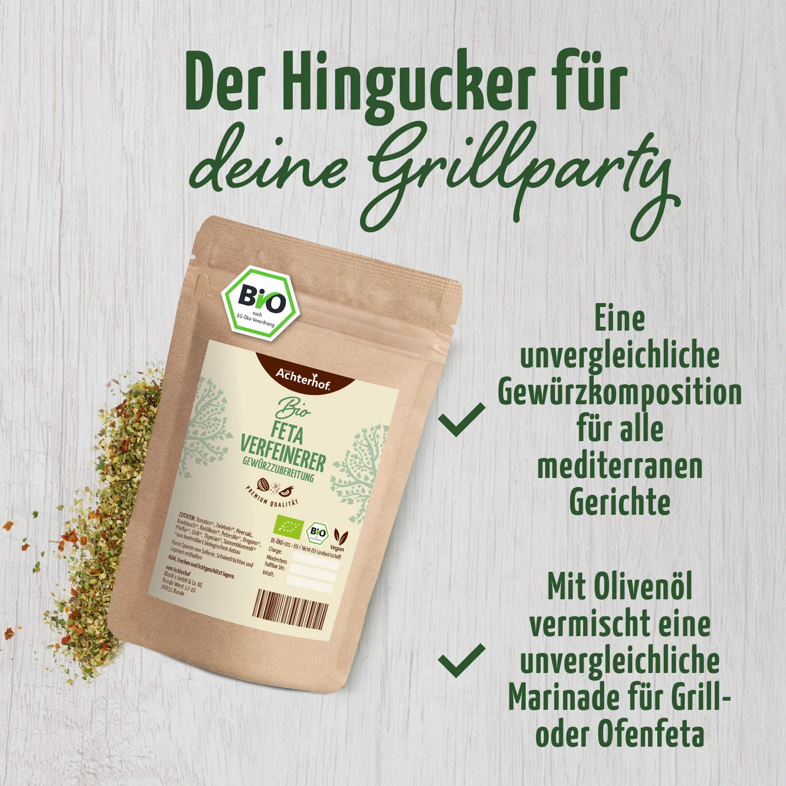 Feta Verfeinerer Gewürzzubereitung Bio (100g) - Image 6