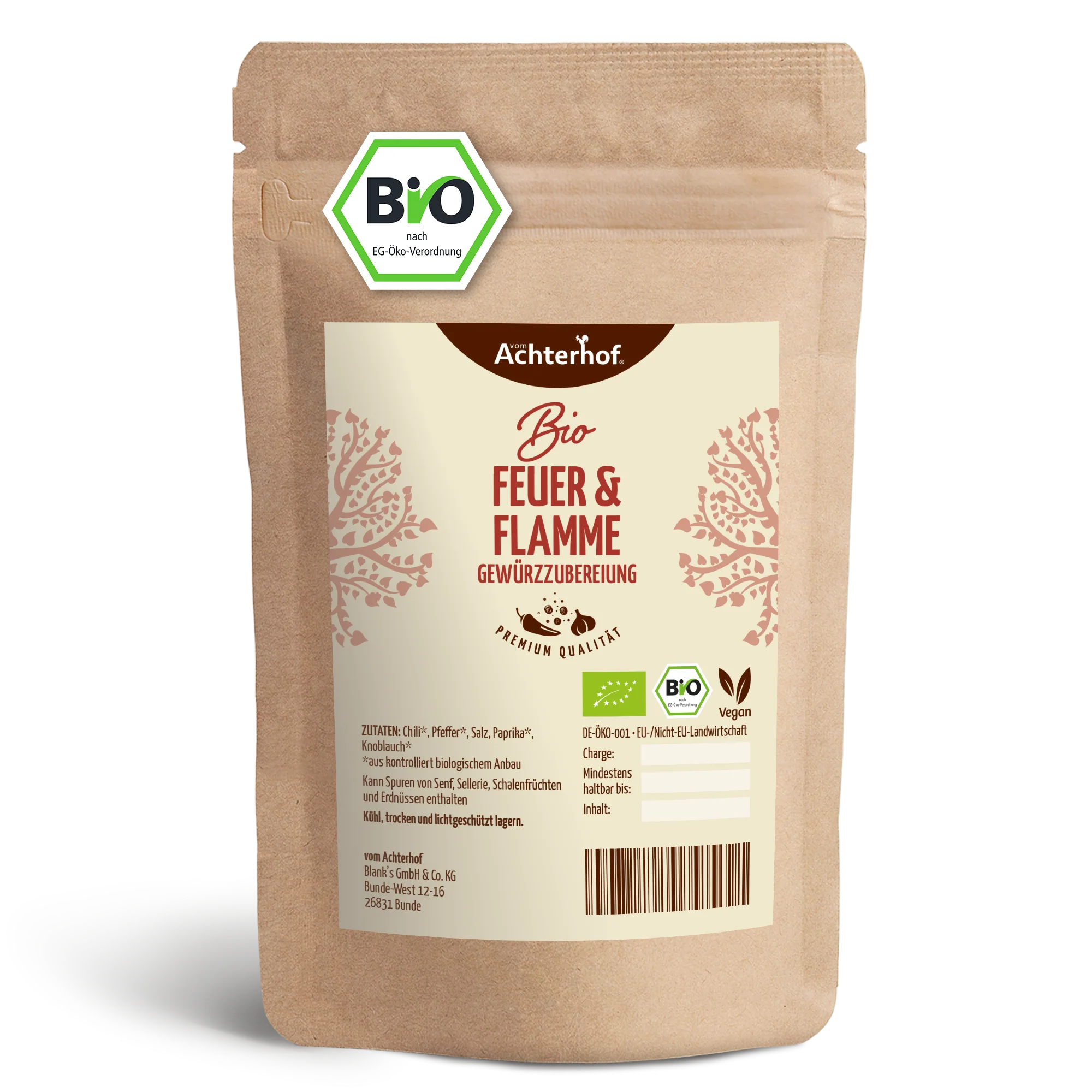 Feuer & Flamme Gewürzzubereitung Bio (100g)