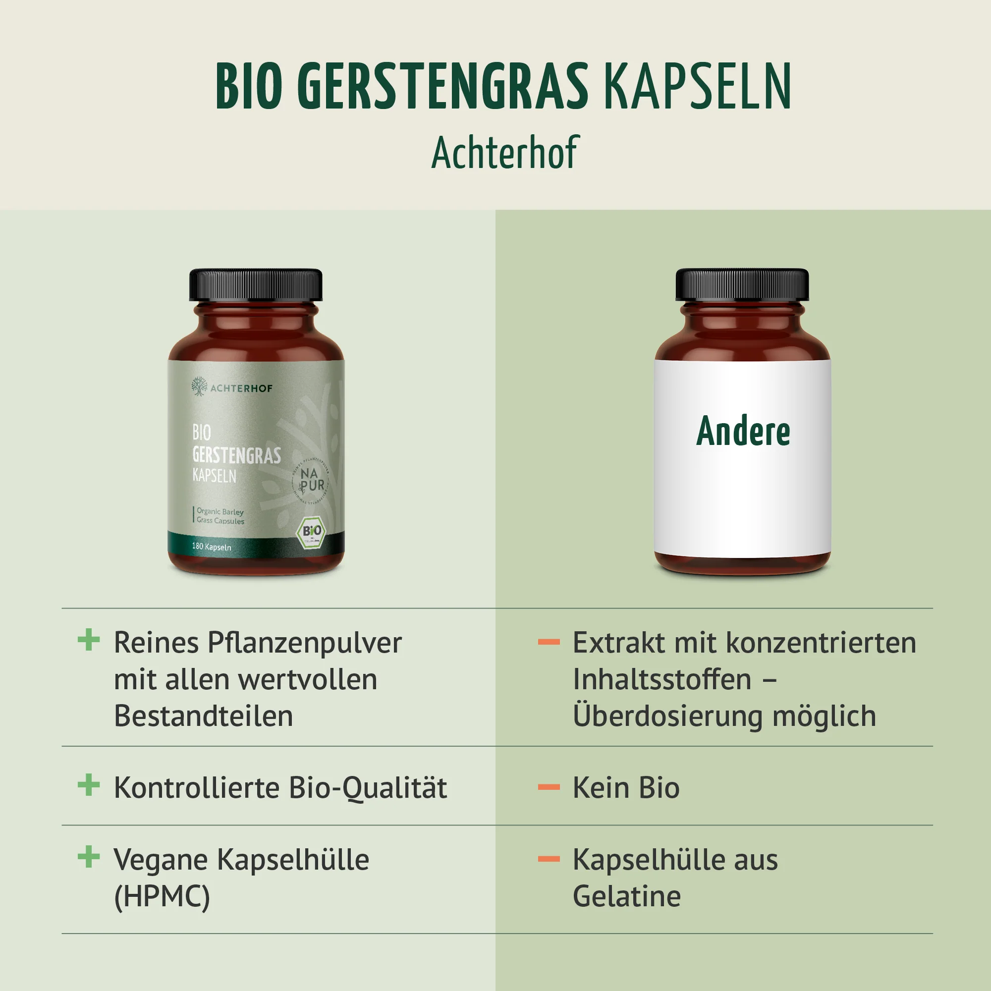 Bio Gerstengras Kapseln Nachfüllpack (400 Kapseln) - Image 6