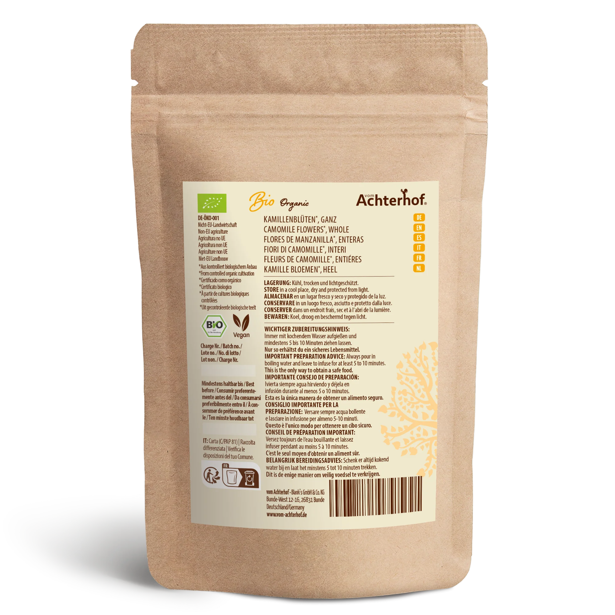 Kamillenblüten ganz Bio (500g) - Image 6
