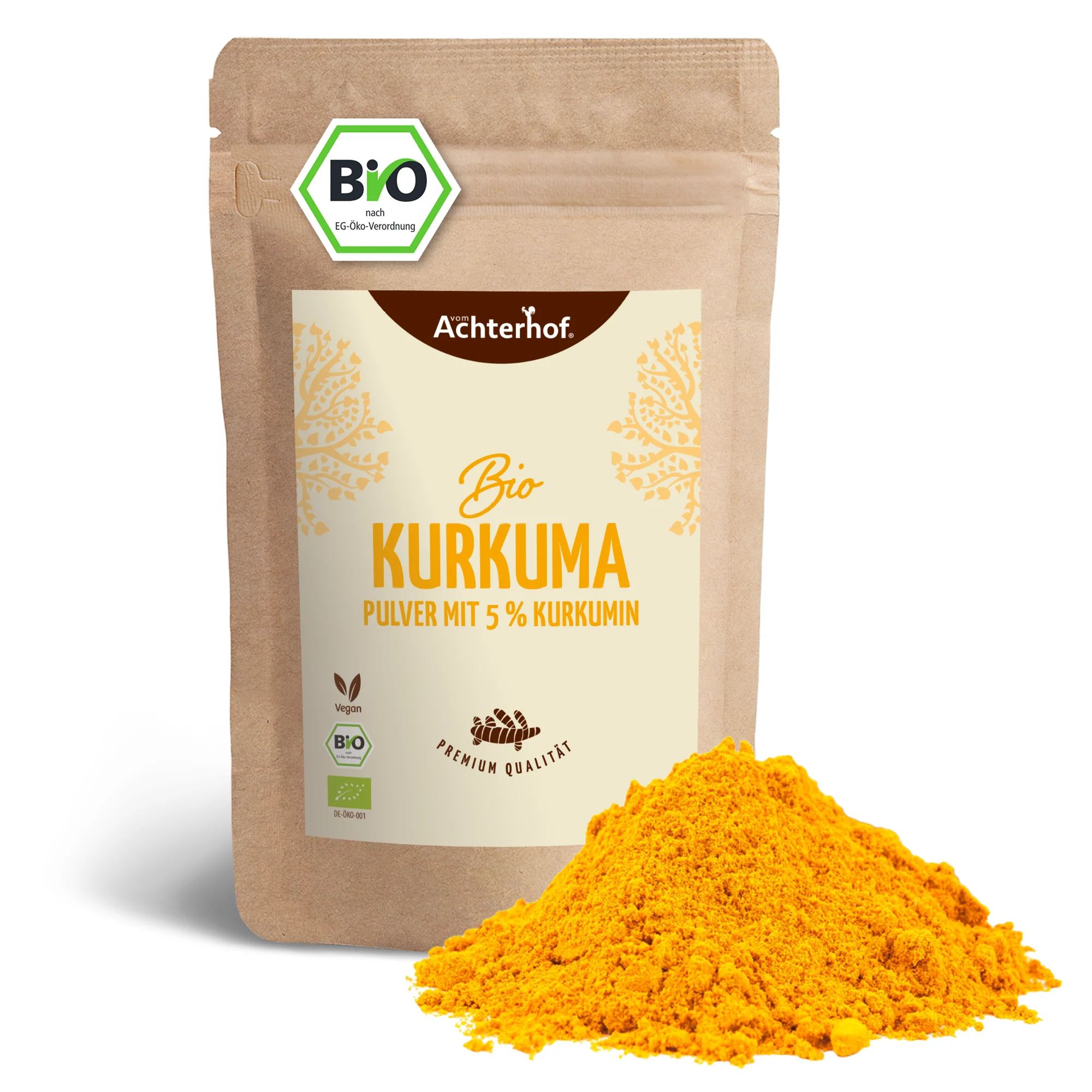 Bio Kurkuma Pulver 5% Curcumin (500g) - Image 2