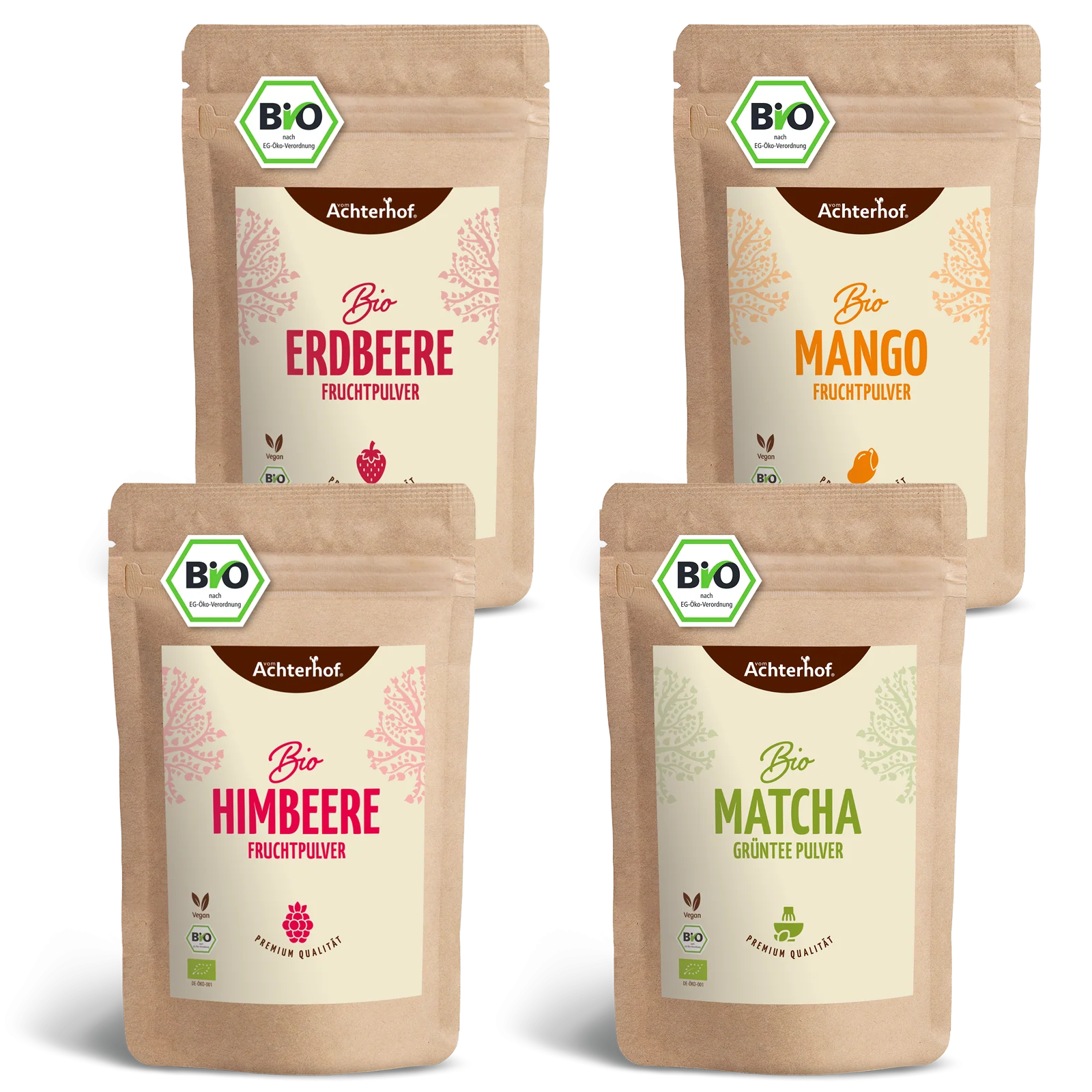 Bio Matcha Fruchtpulver Set
