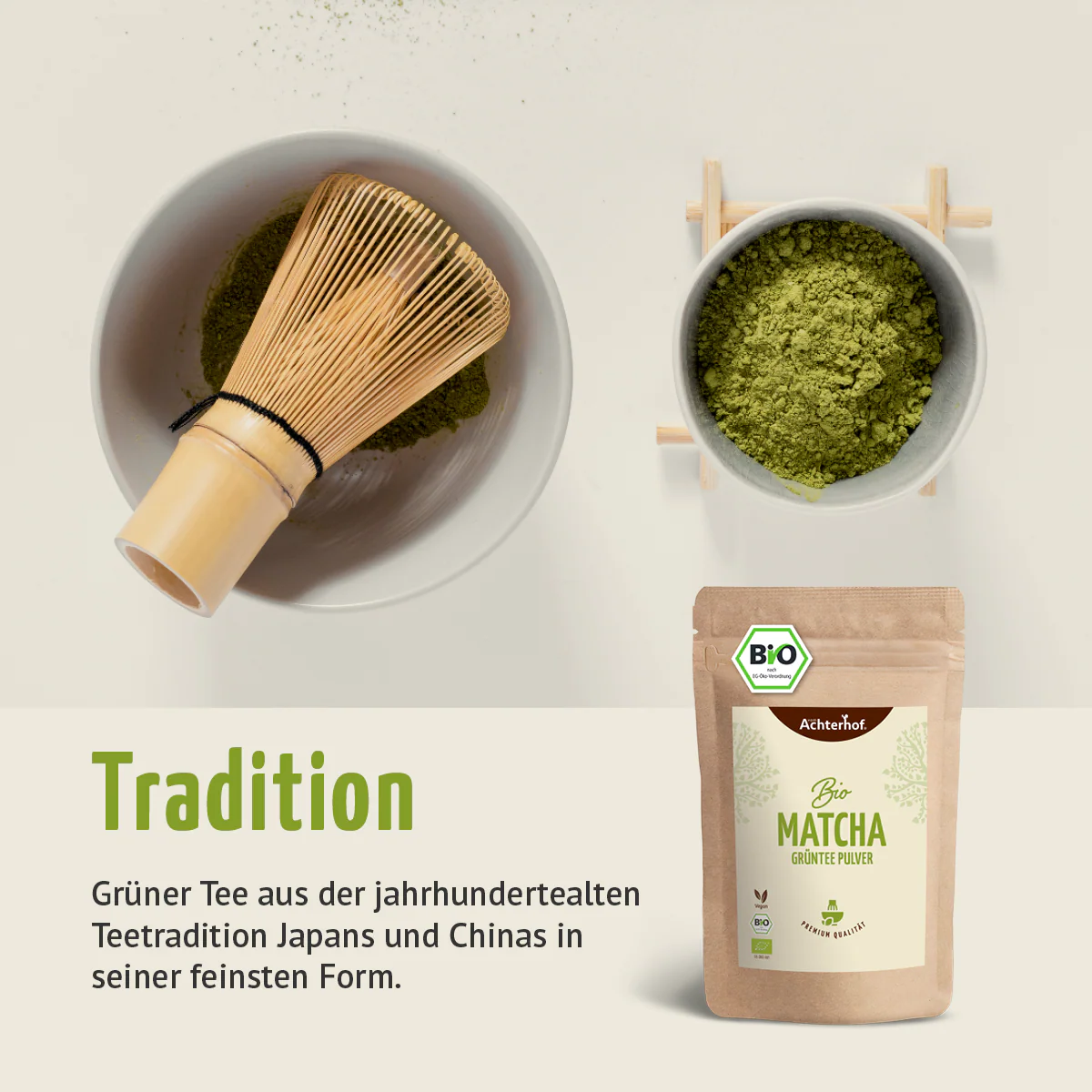 Bio Matcha Grüntee Pulver (250g) - Image 4