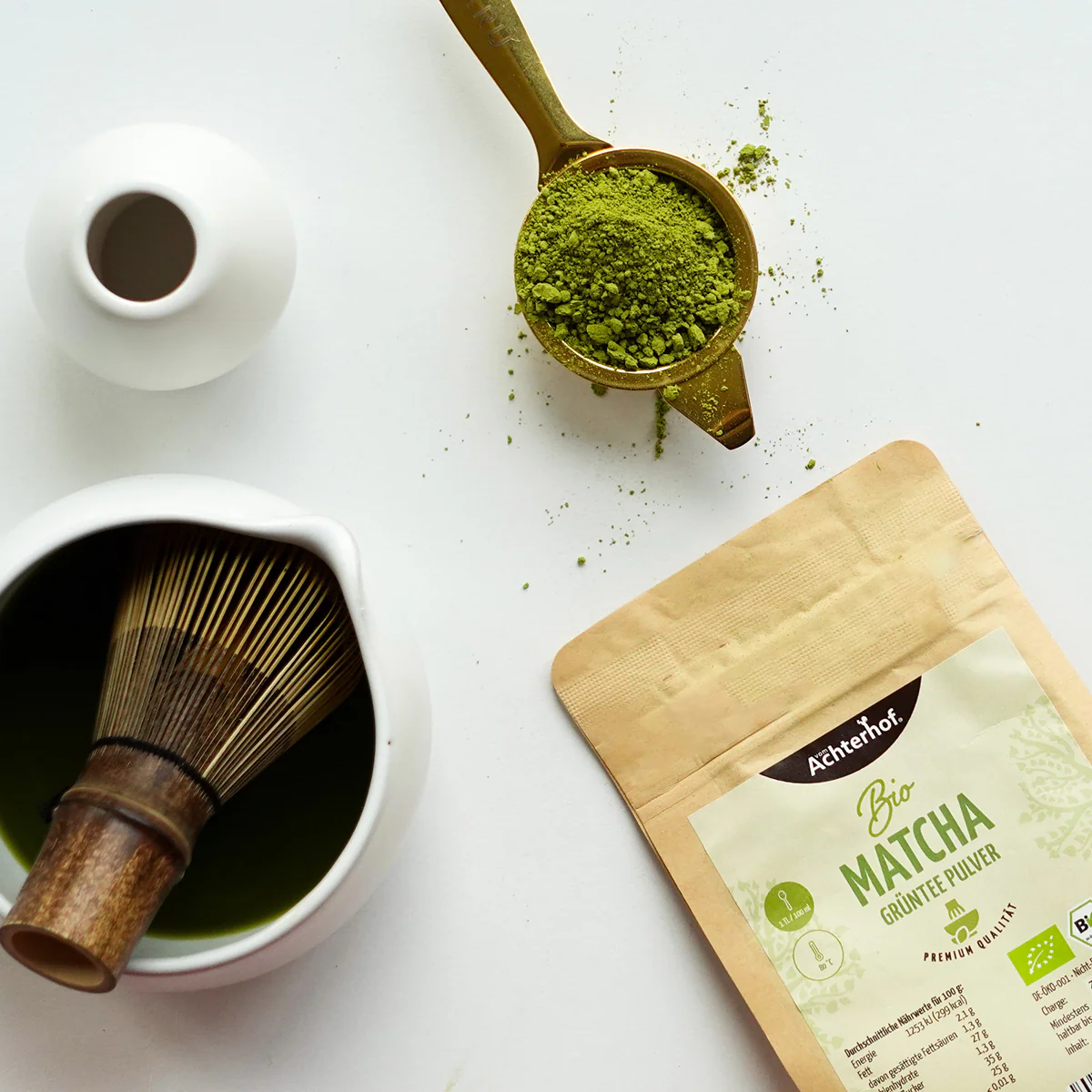 Bio Matcha Grüntee Pulver (250g) - Image 5