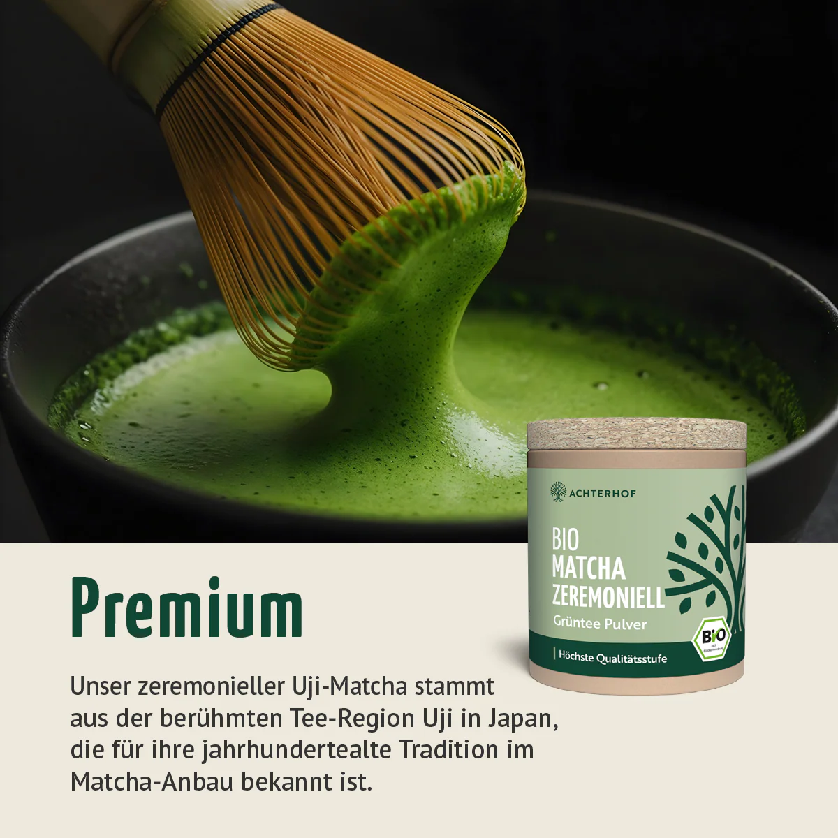Bio Matcha zeremoniell (40g) - Image 6