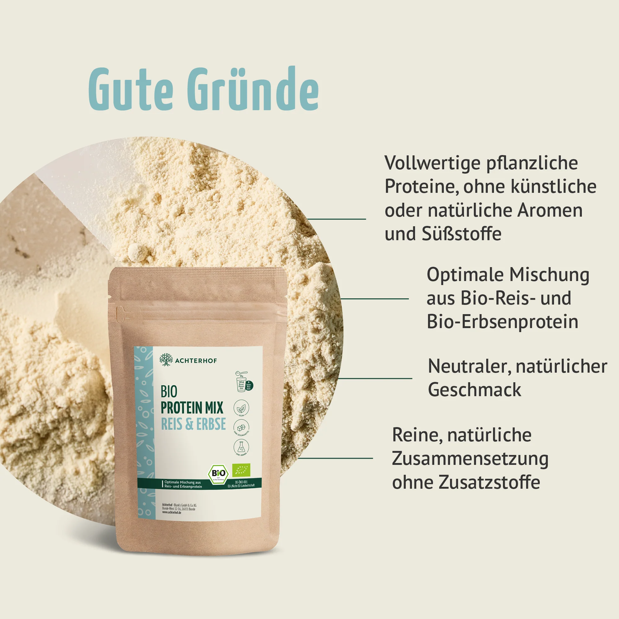 Bio Protein Mix Reis & Erbse (500g) - Image 4