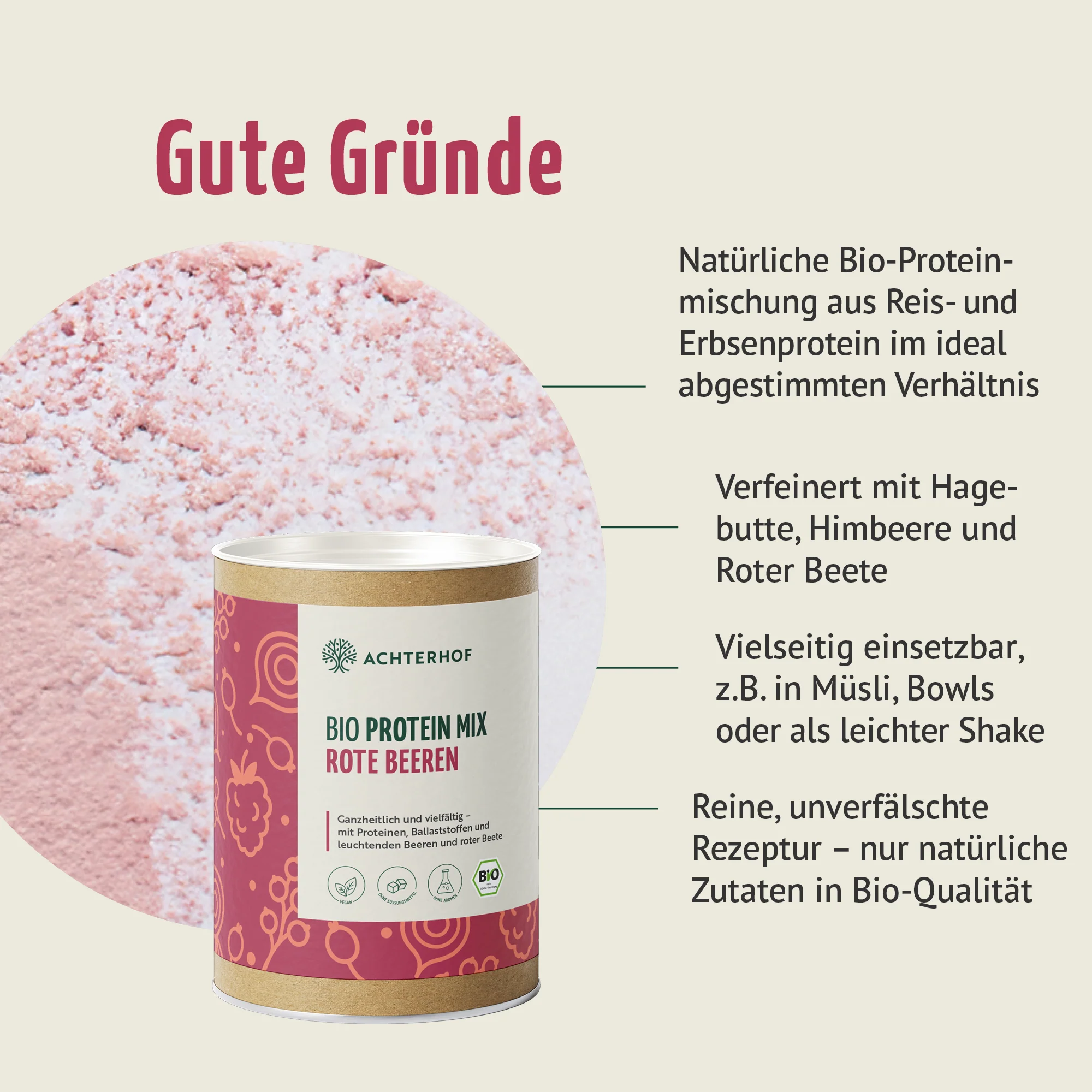 Bio Protein Mix rote Beeren (330g) - Image 4