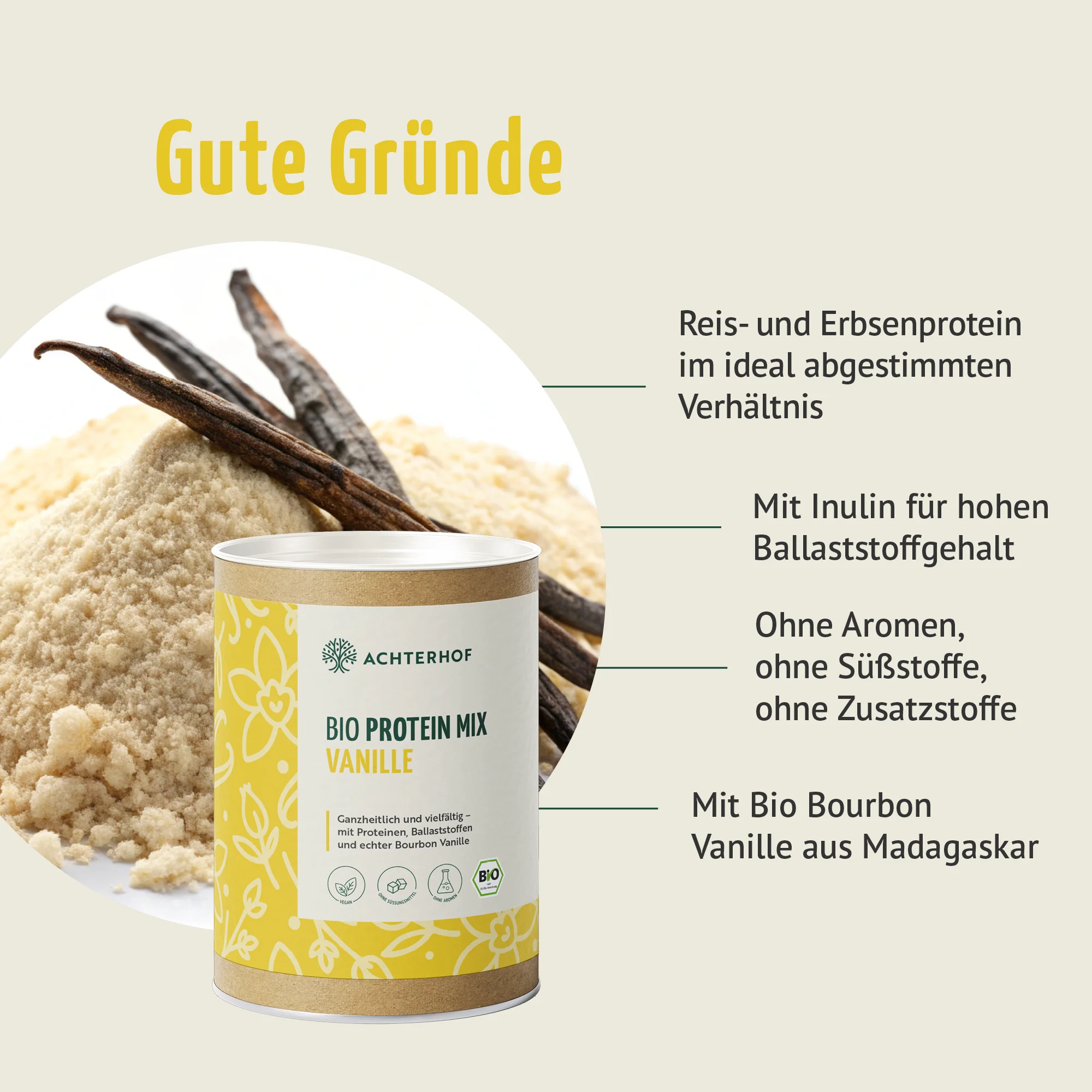 Bio Protein Mix Vanille (330g) - Image 4