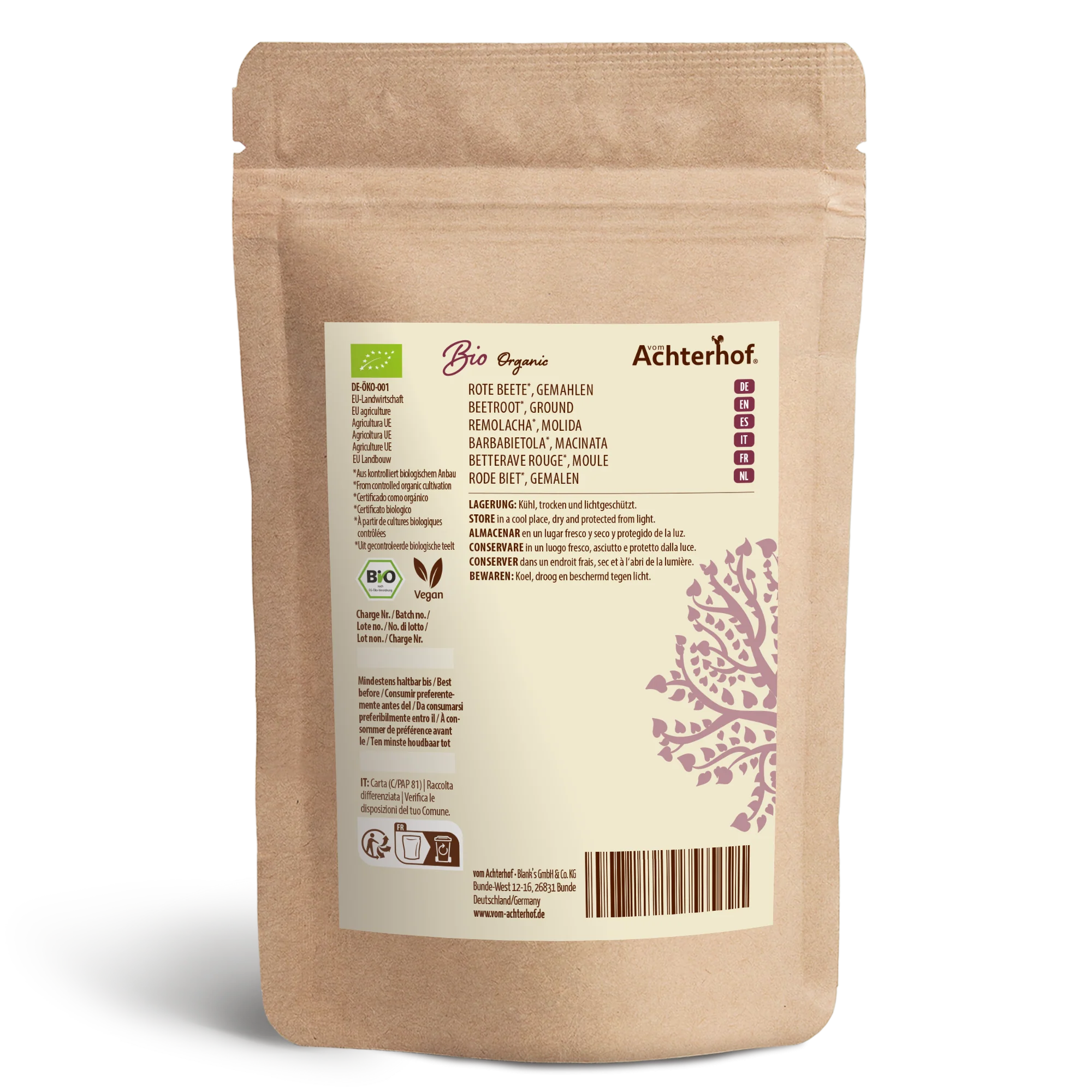 Rote Beete gemahlen Bio (100g) - Image 5