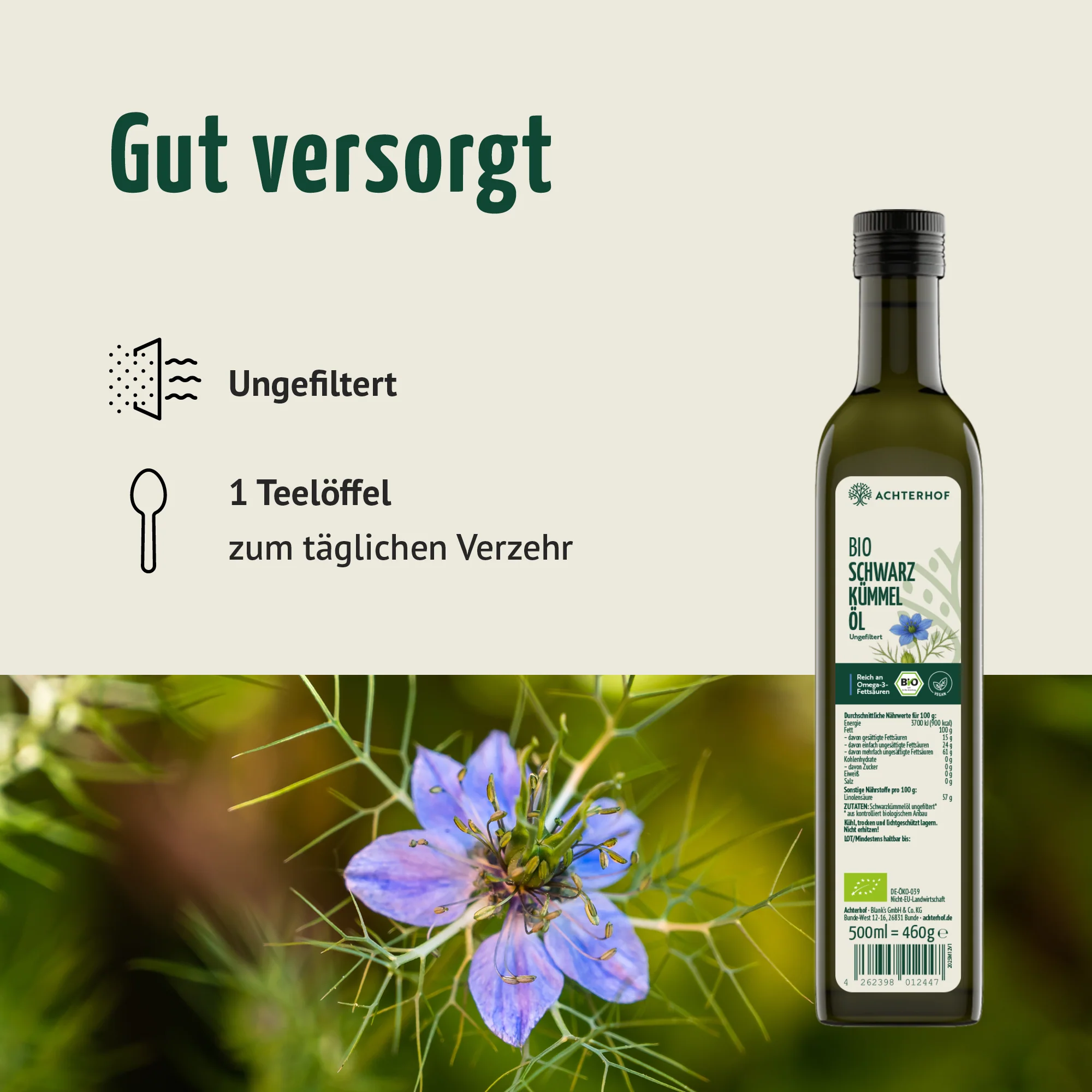 Bio Schwarzkümmelöl (500ml) - Image 4