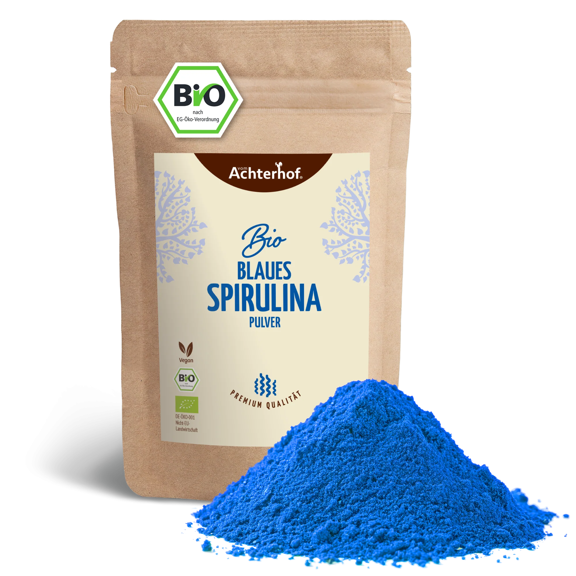 Blaues Bio Spirulina Pulver (100g) - Image 2