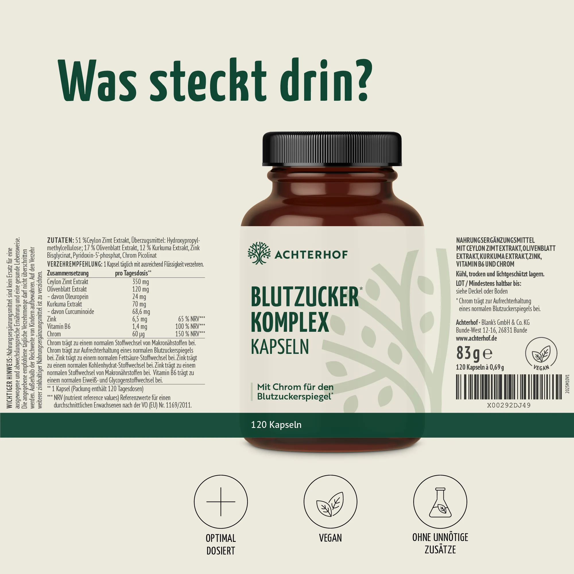 Blutzucker Komplex (120 Kapseln) - Image 10