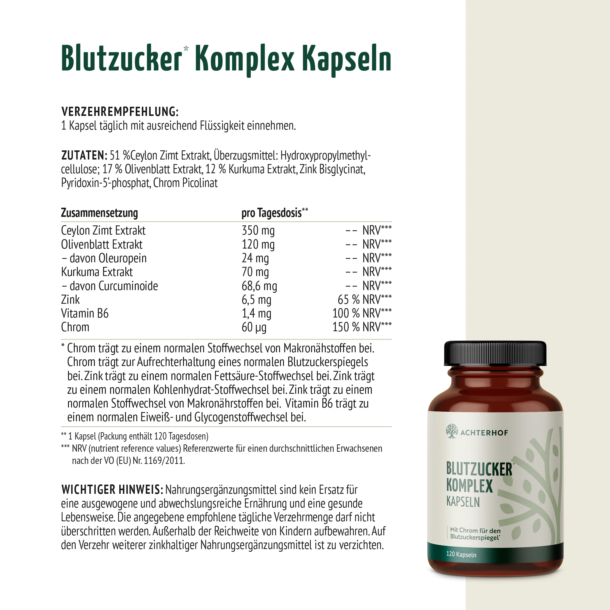 Blutzucker Komplex (120 Kapseln) - Image 9