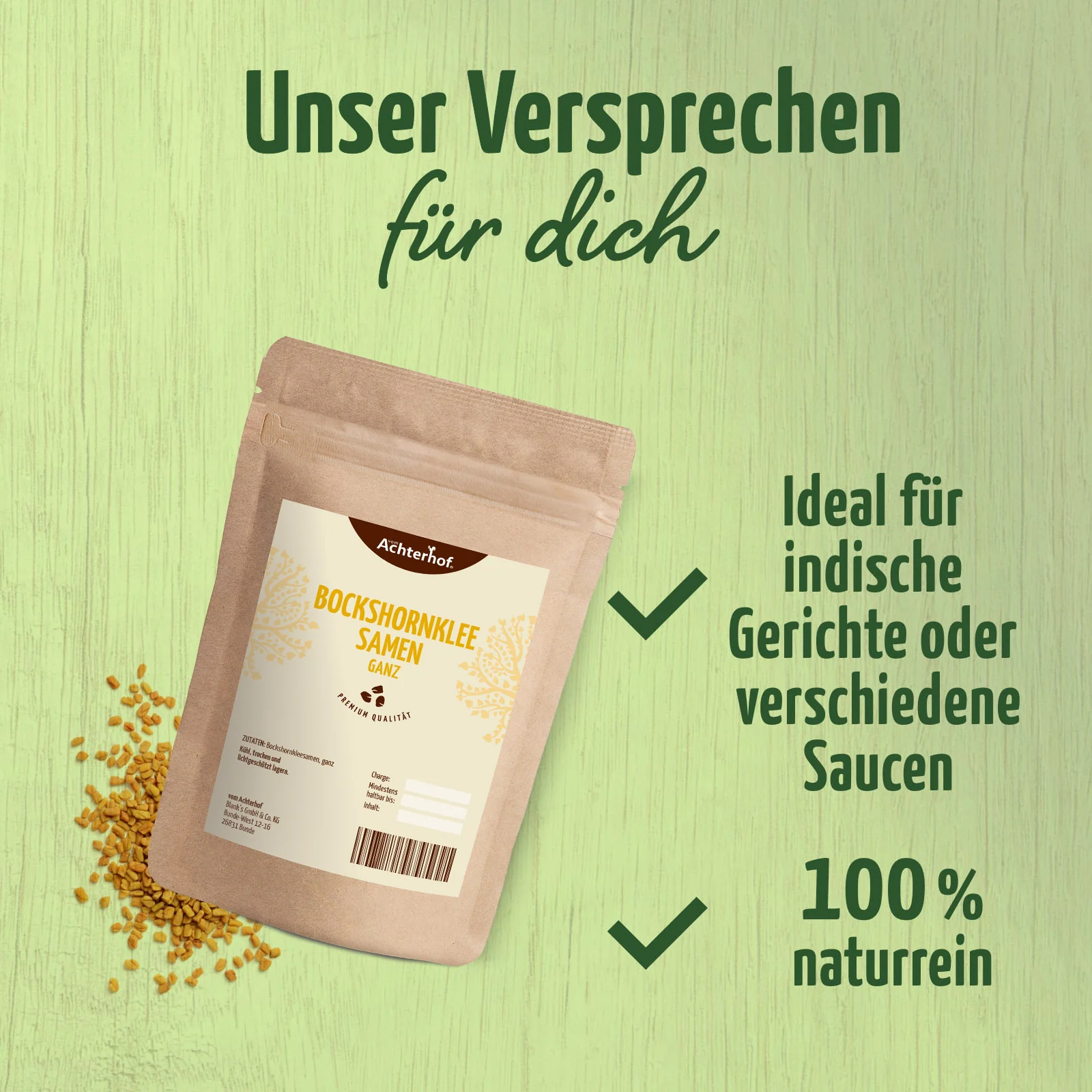 Bockshornkleesamen ganz (1000g) - Image 3