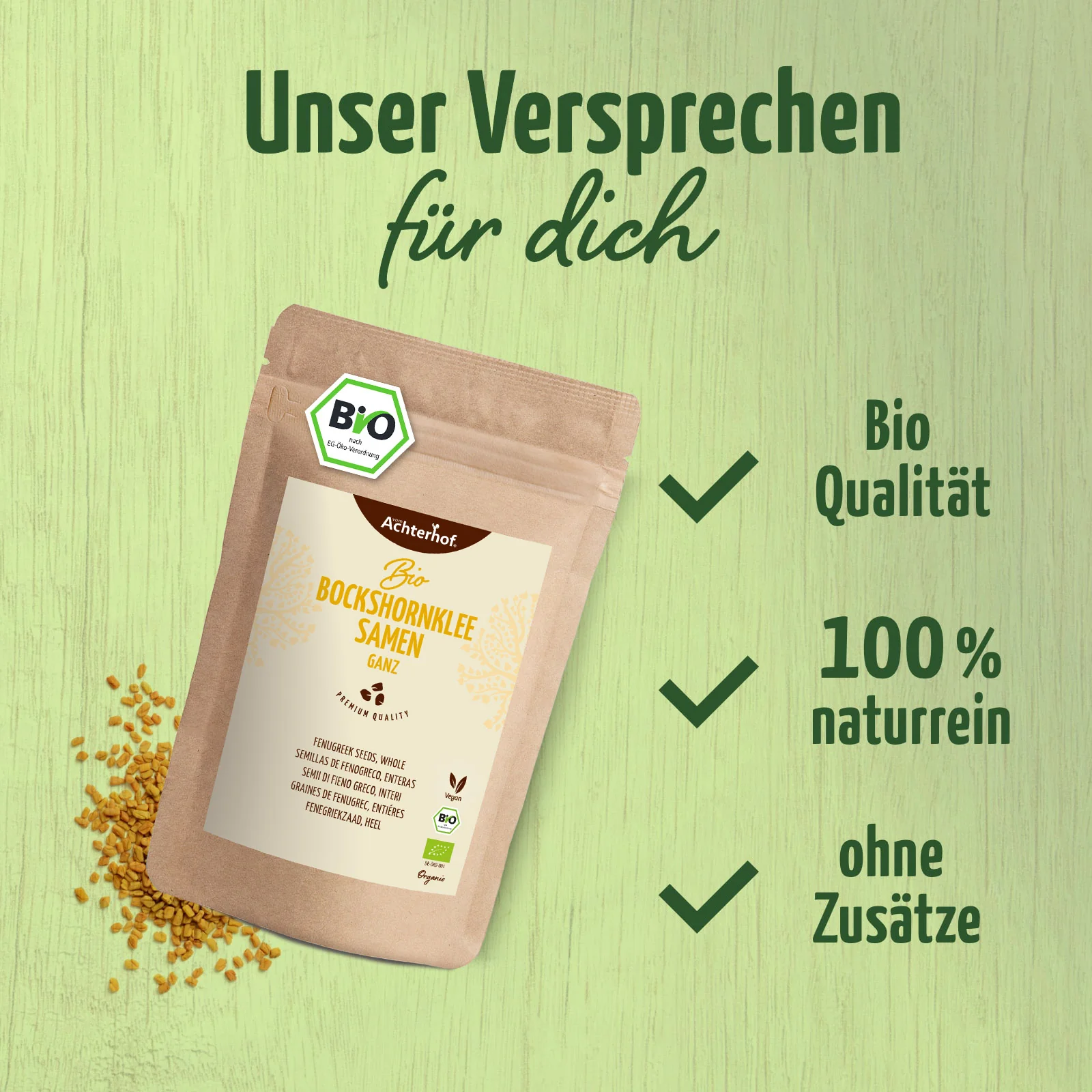 Bockshornkleesamen ganz Bio (1000g) - Image 4