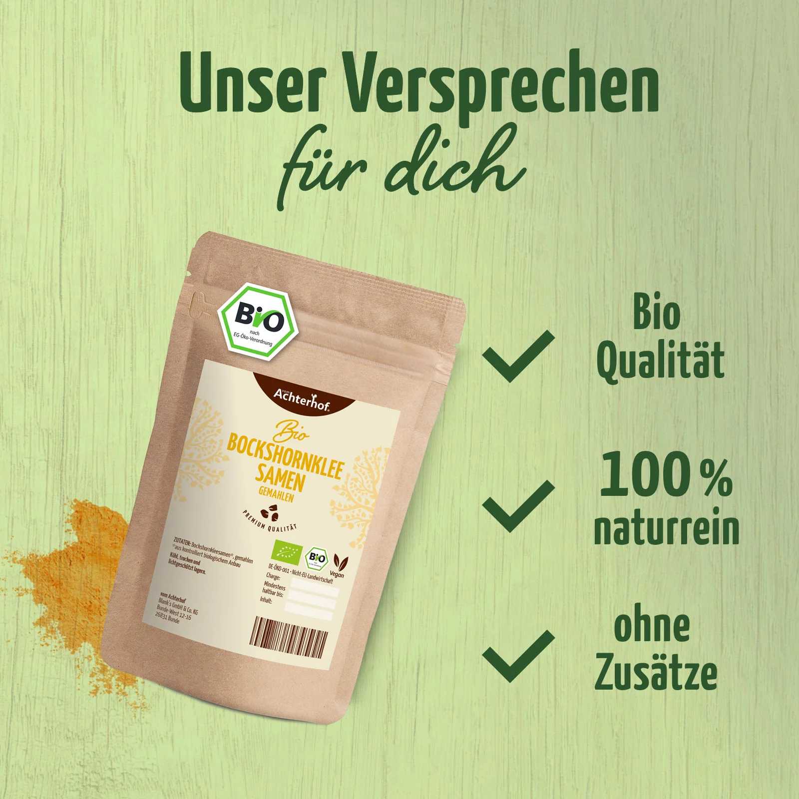 Bockshornkleesamen gemahlen Bio (500g) - Image 3