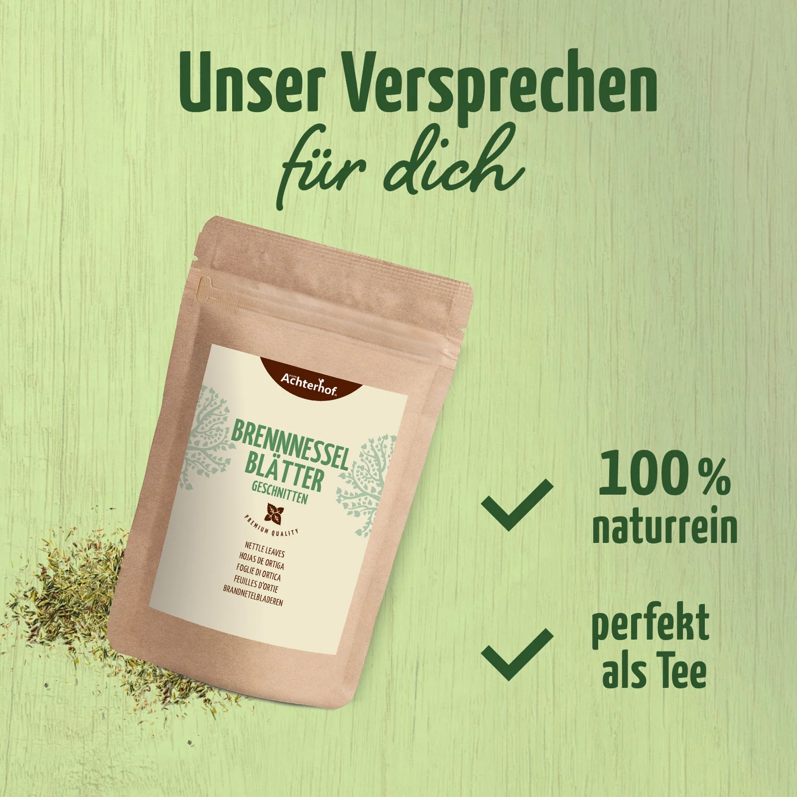 Brennnesselblätter geschnitten (100g) - Image 4