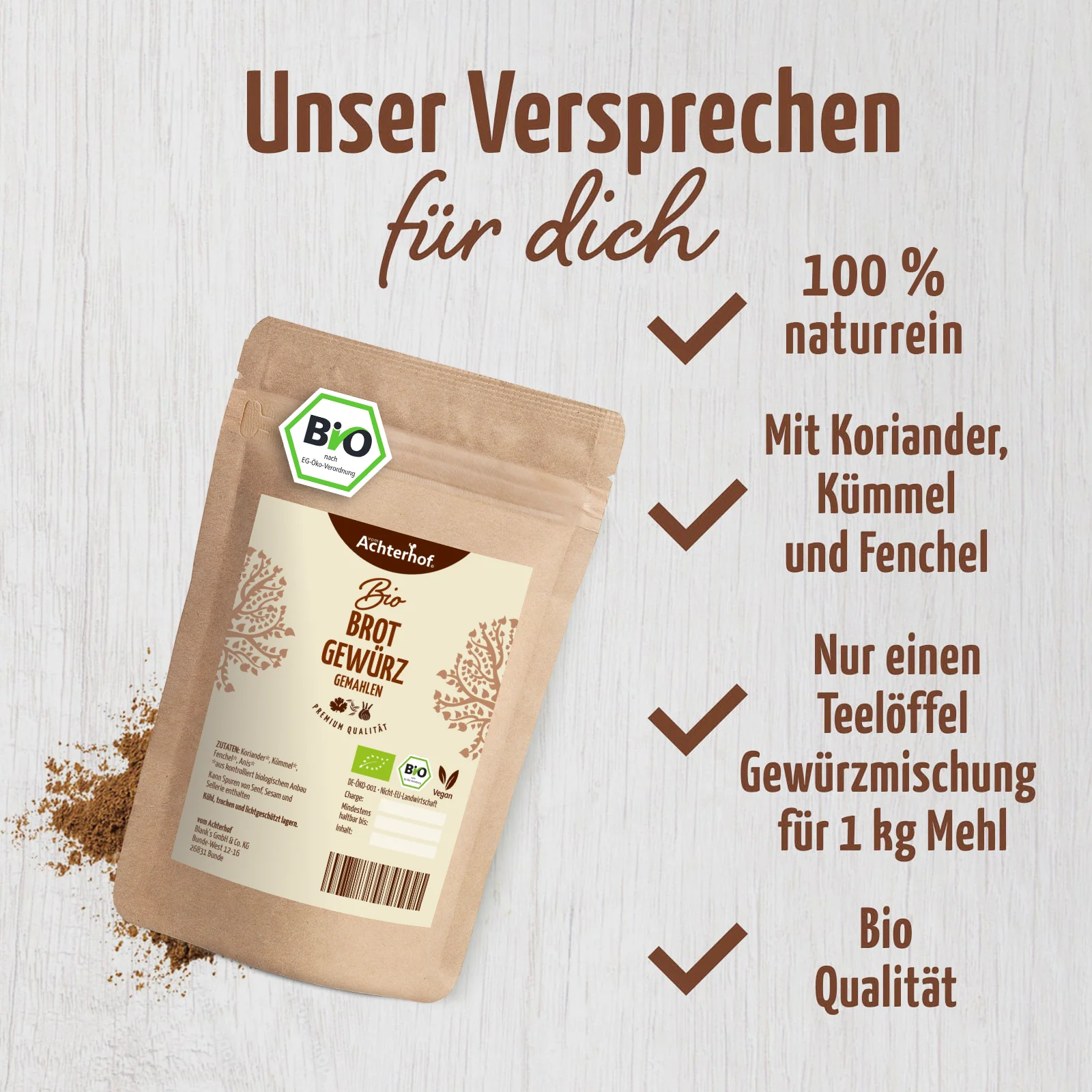 Brotgewürz gemahlen Bio (100g) - Image 3