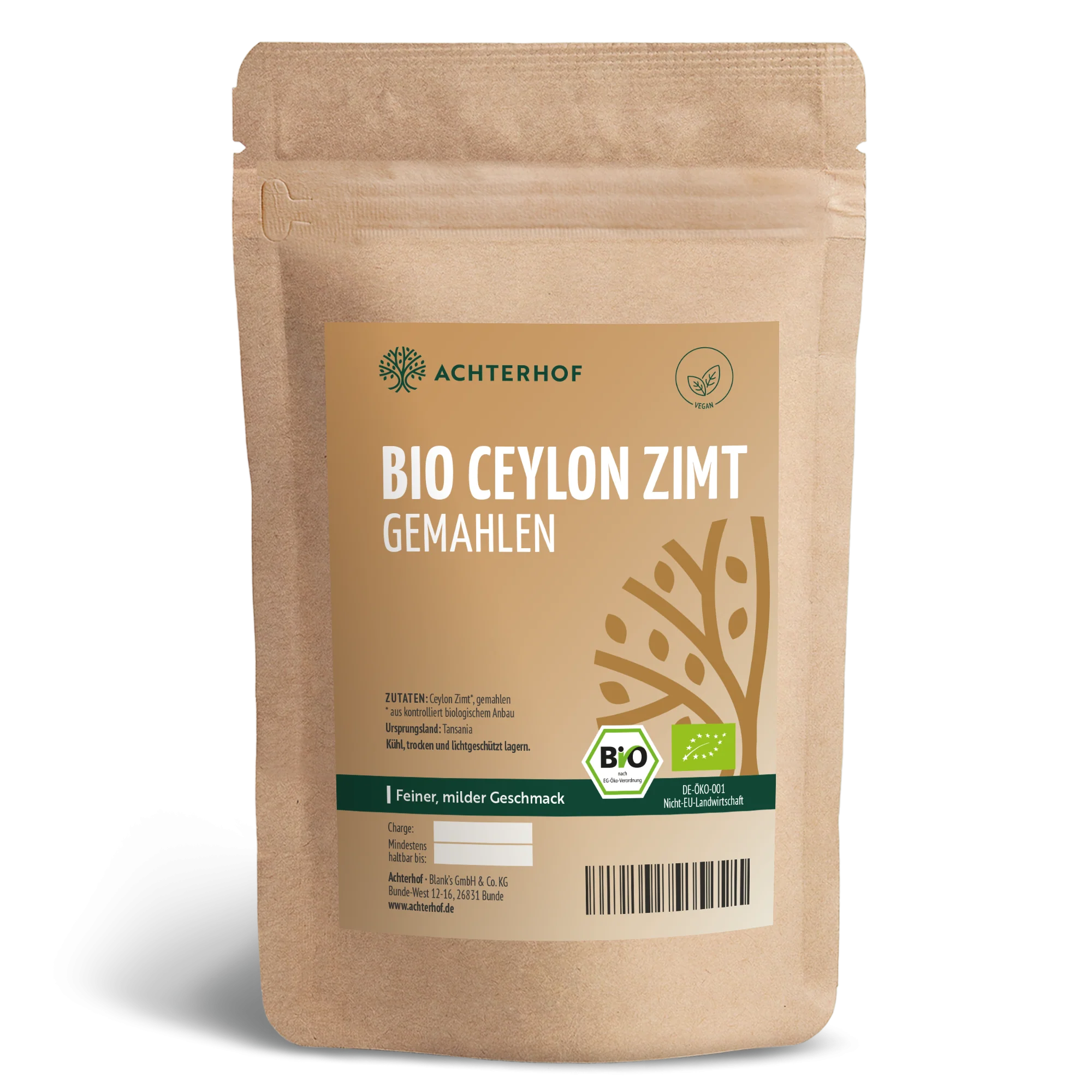 Bio Ceylon Zimt gemahlen (100g)