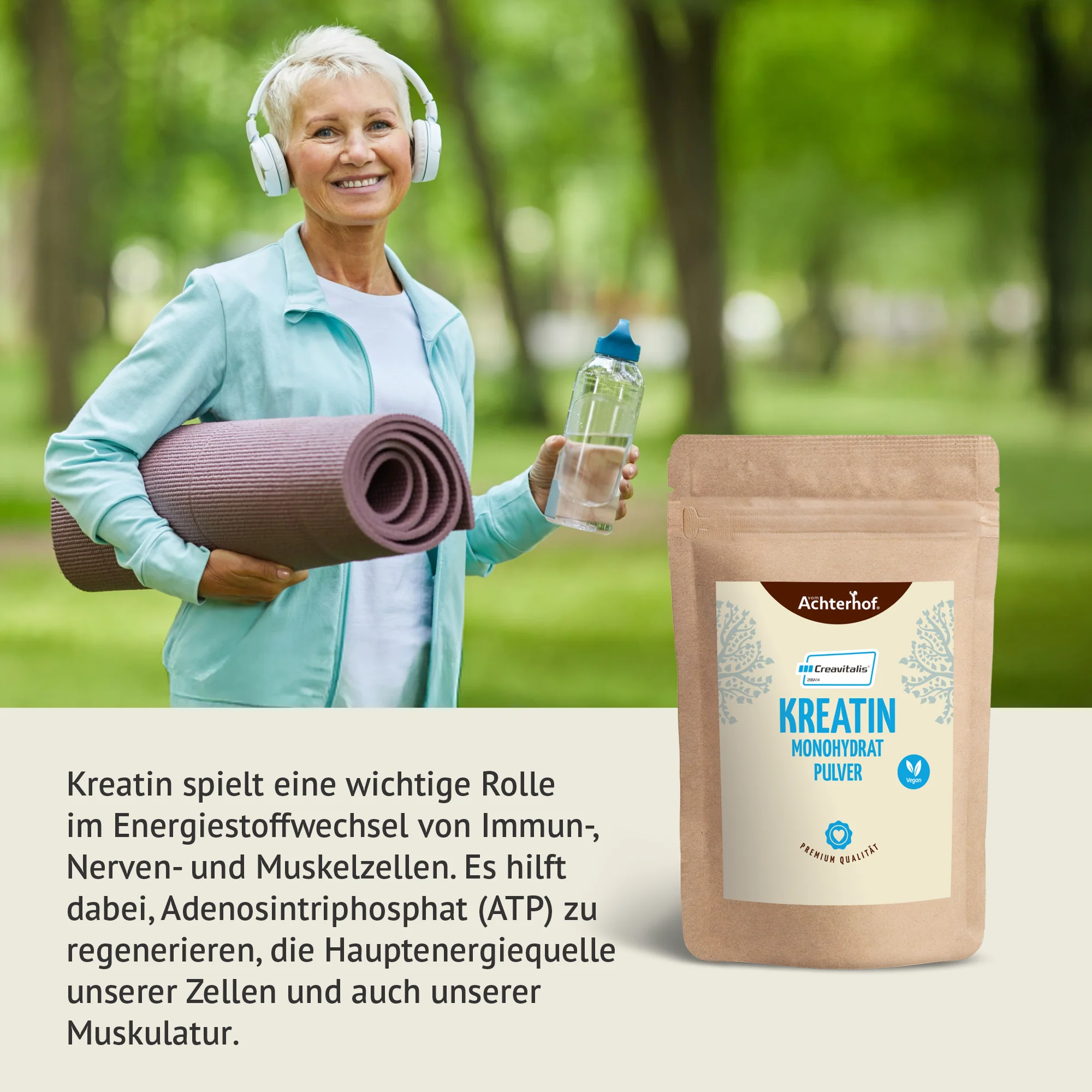 Creavitalis® Kreatin Monohydrat Pulver (250g) - Image 5