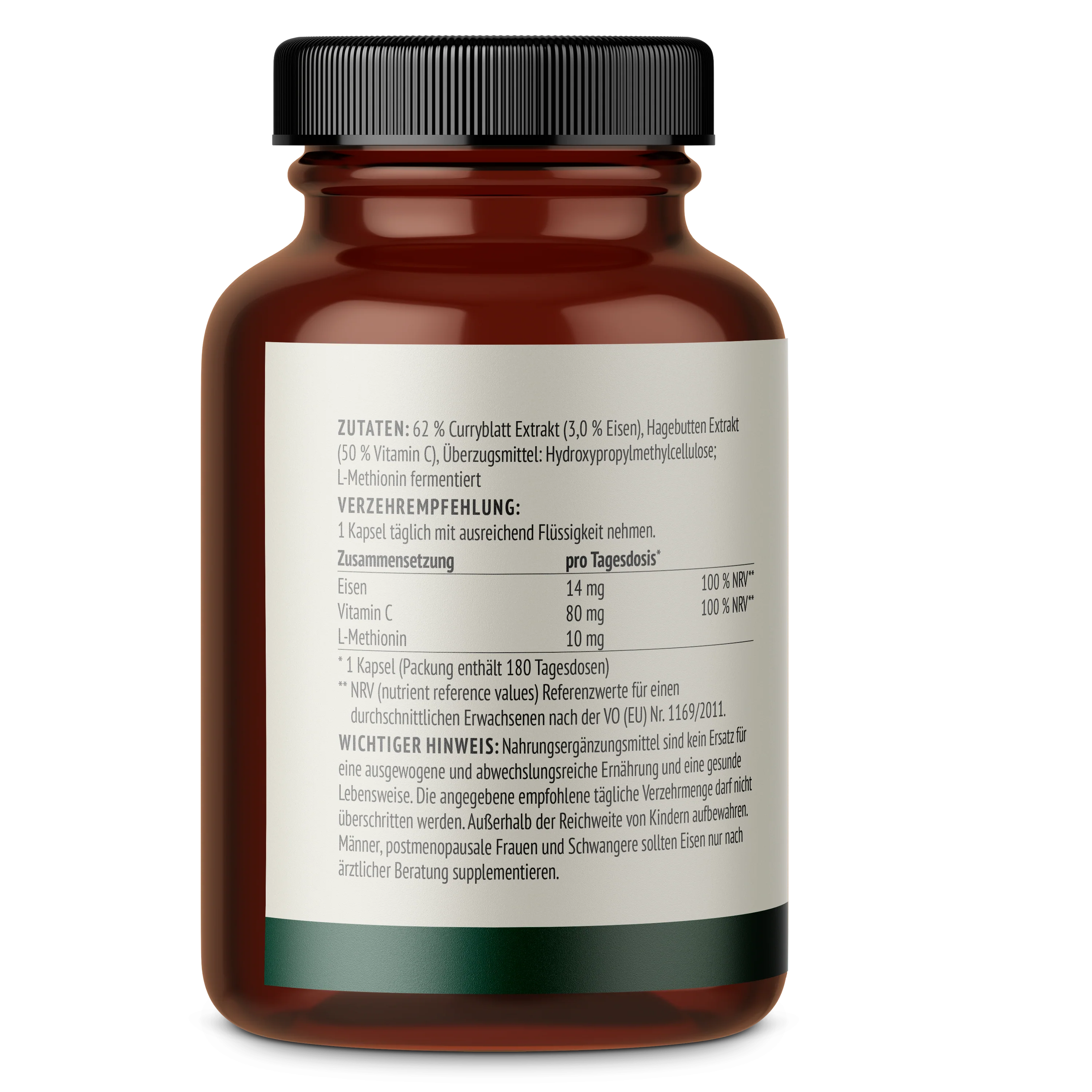 Eisen + Vitamin C Kapseln (180 Kapseln) - Image 4
