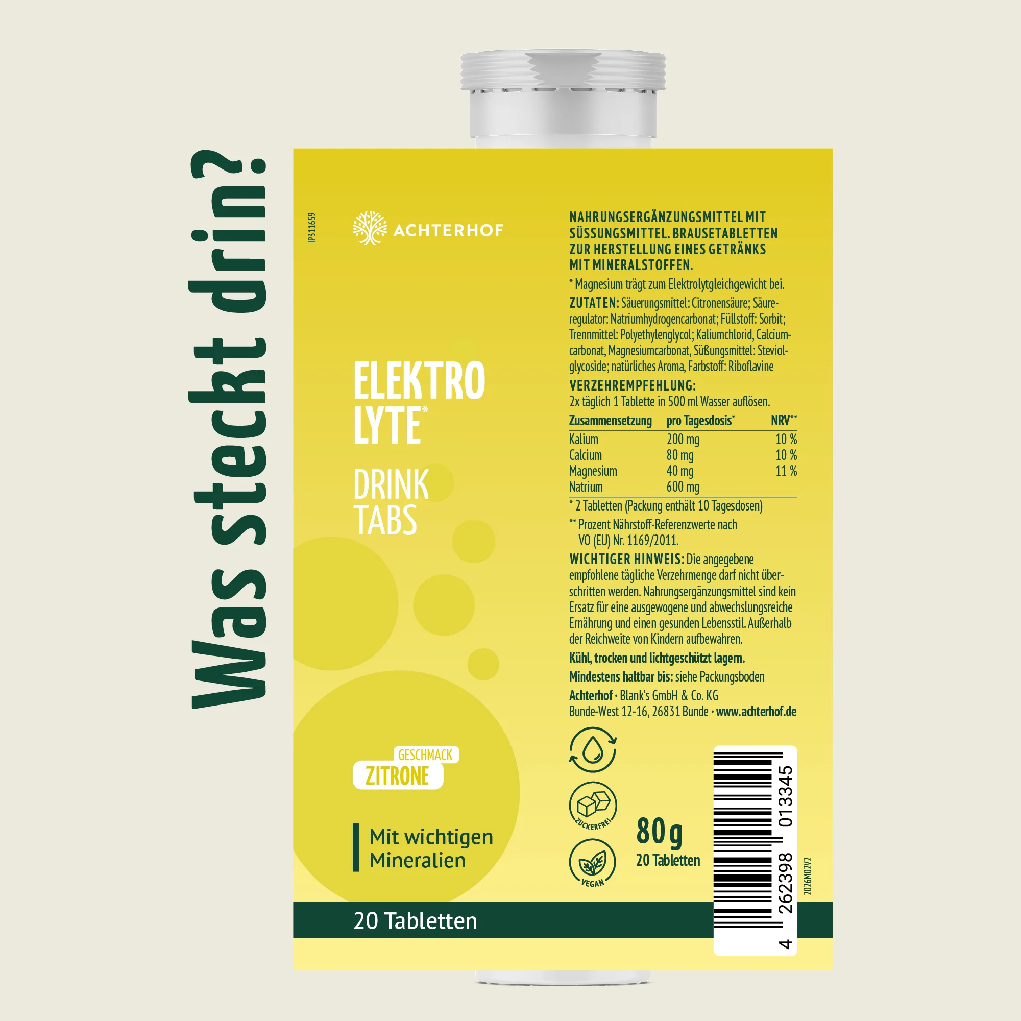 Elektrolyte Drink Tabs (20 Tabletten) - Image 5
