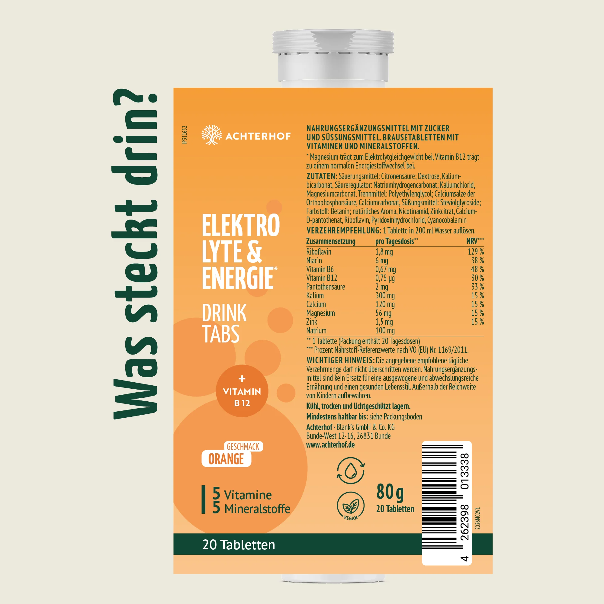 Elektrolyte & Energie Drink Tabs (20 Tabletten) - Image 5