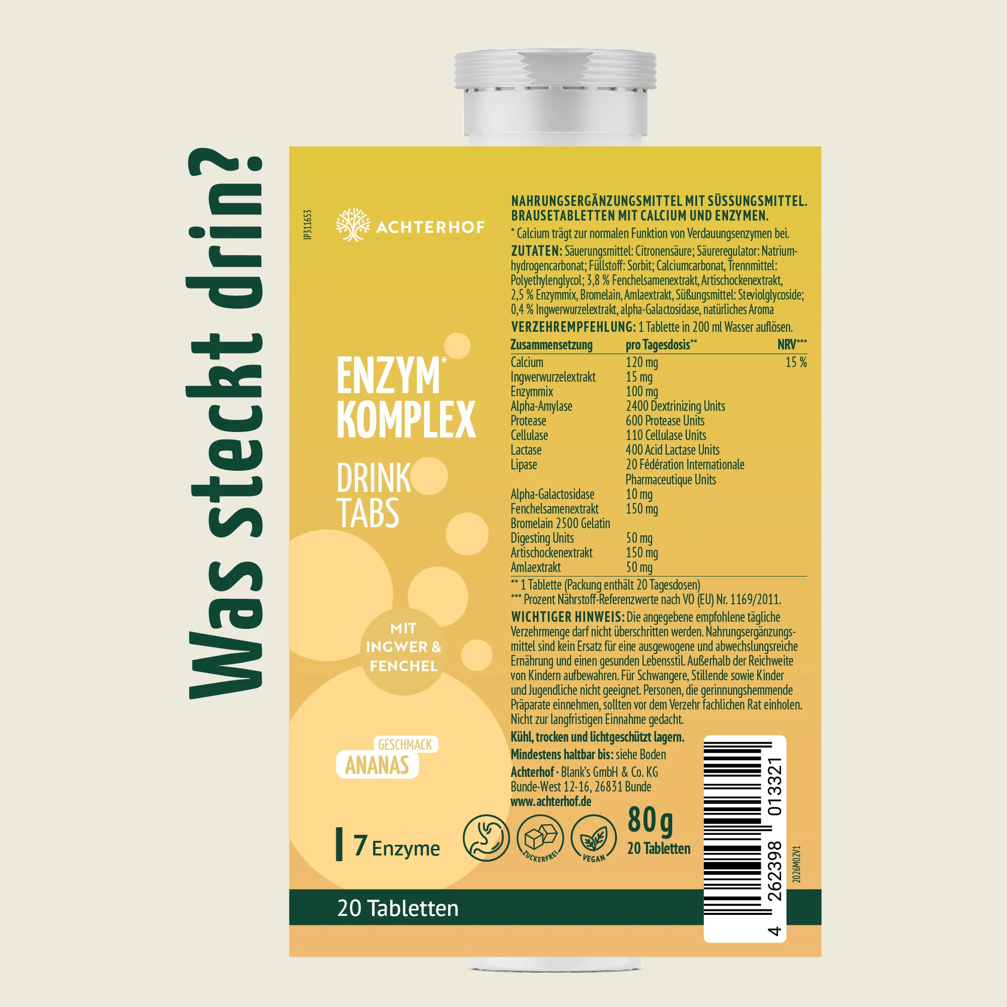 Enzymkomplex Drink Tabs (20 Tabletten) - Image 5