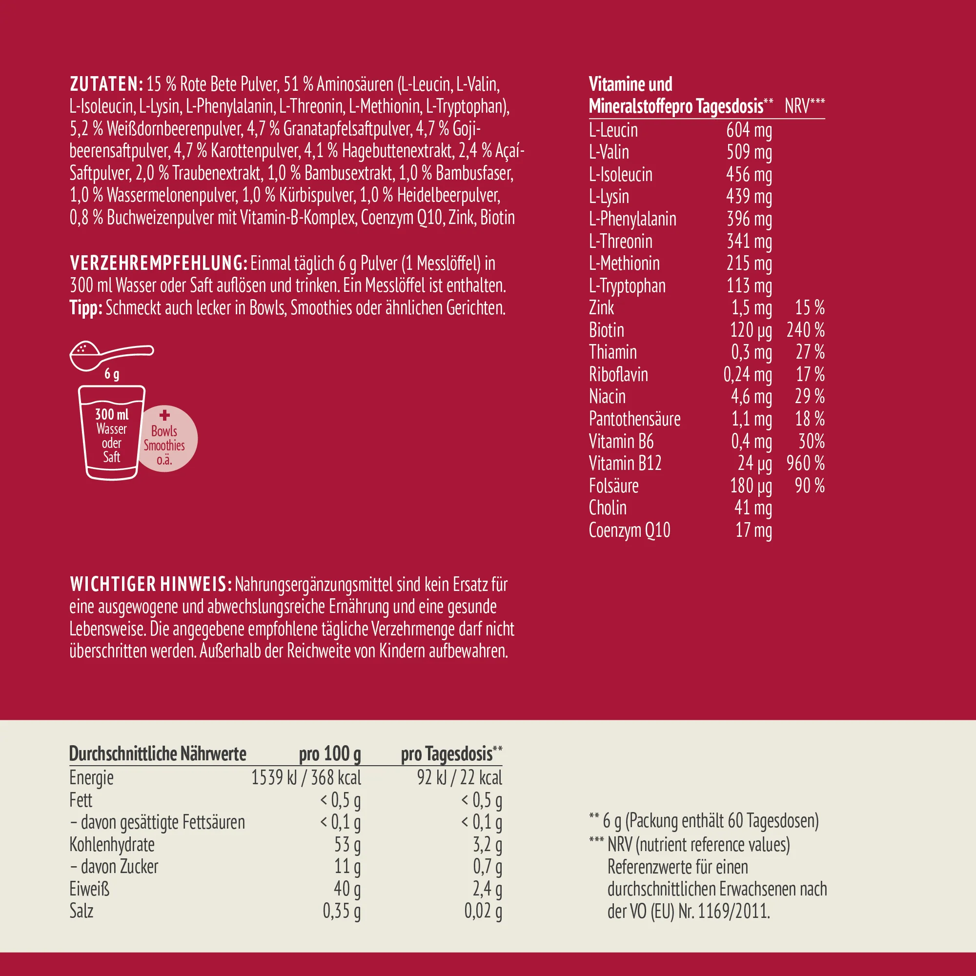 Essential Reds Pulver (360g) - Image 8