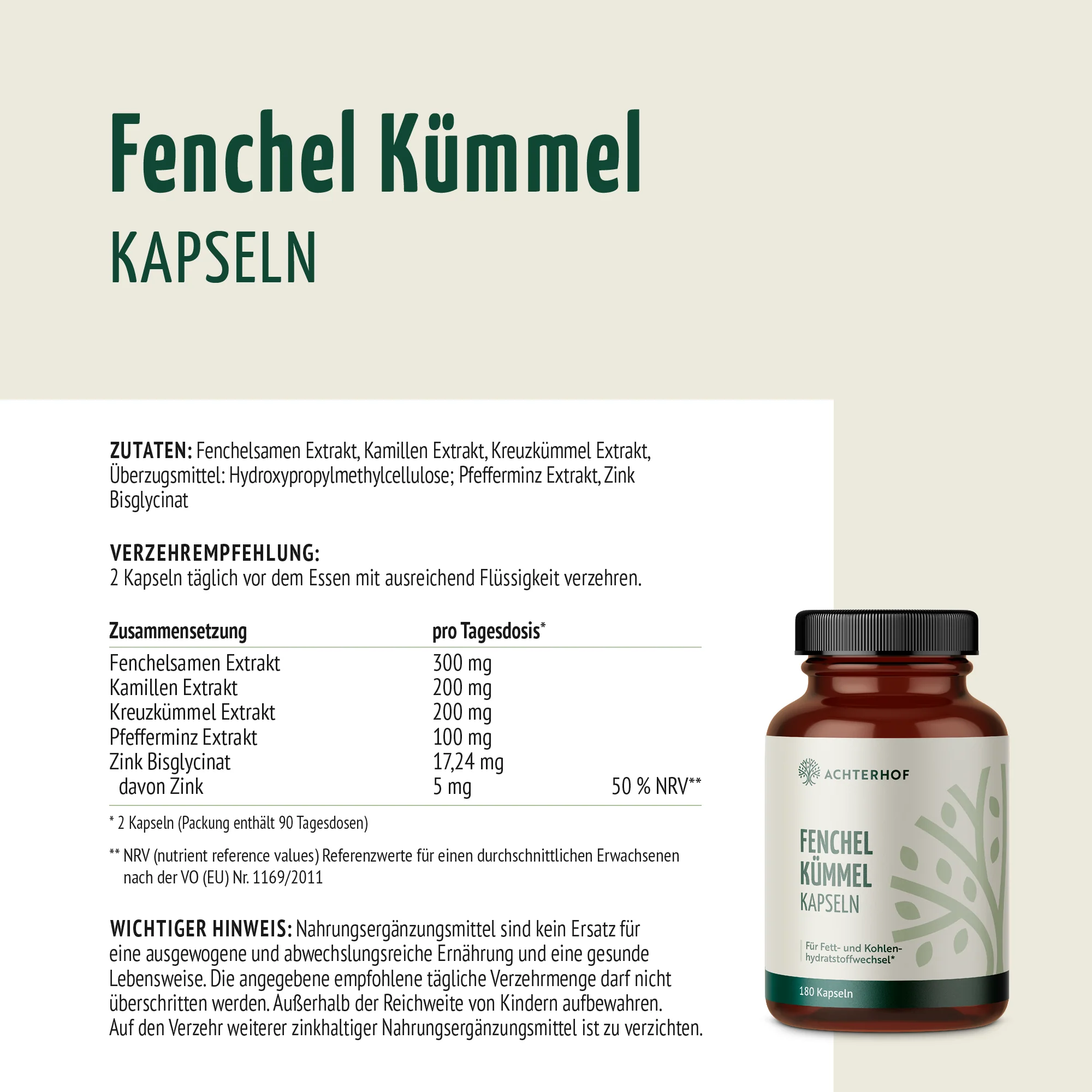 Fenchel Kümmel Kapseln (180 Kapseln) - Image 6