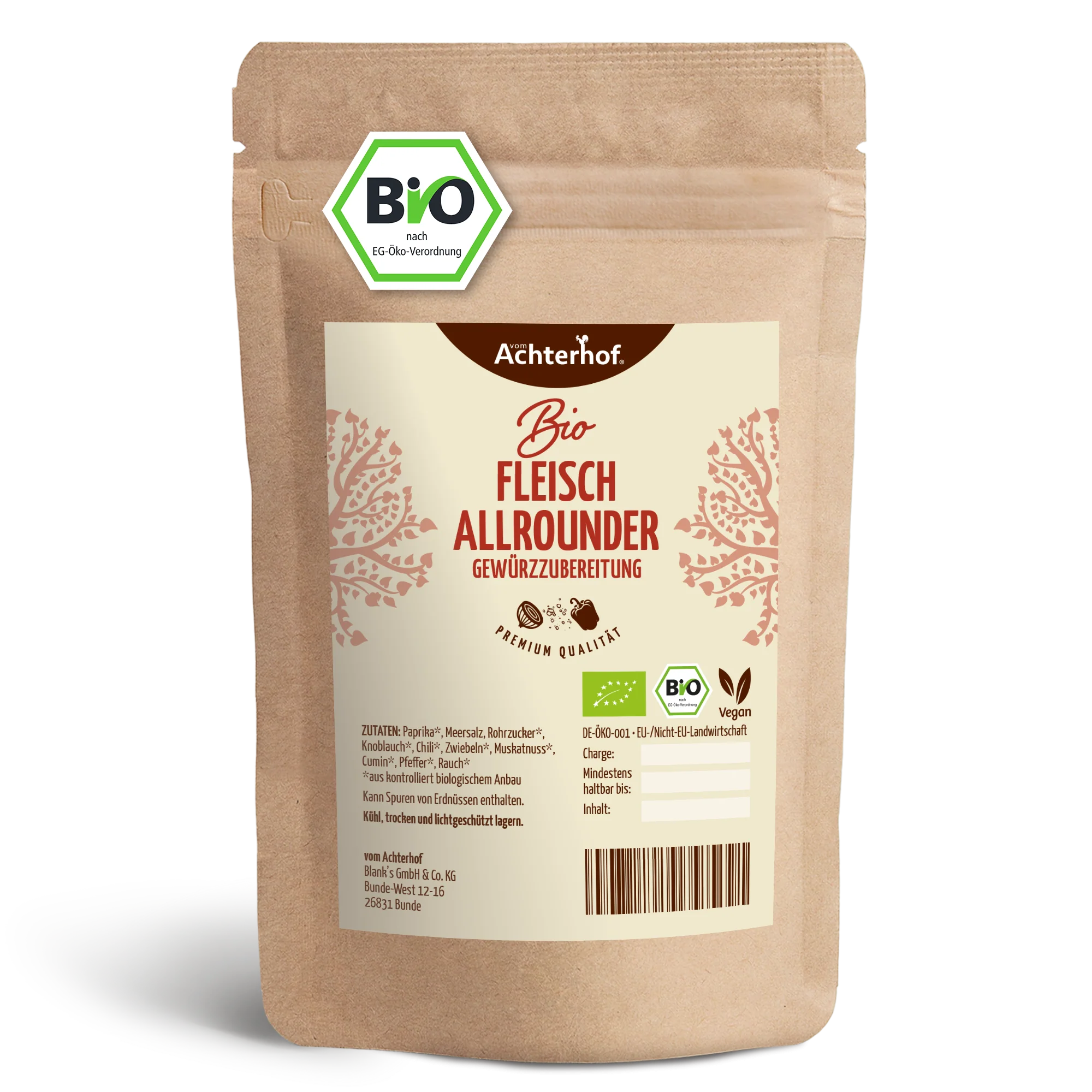 Fleischallrounder Gewürzzubereitung Bio (100g)