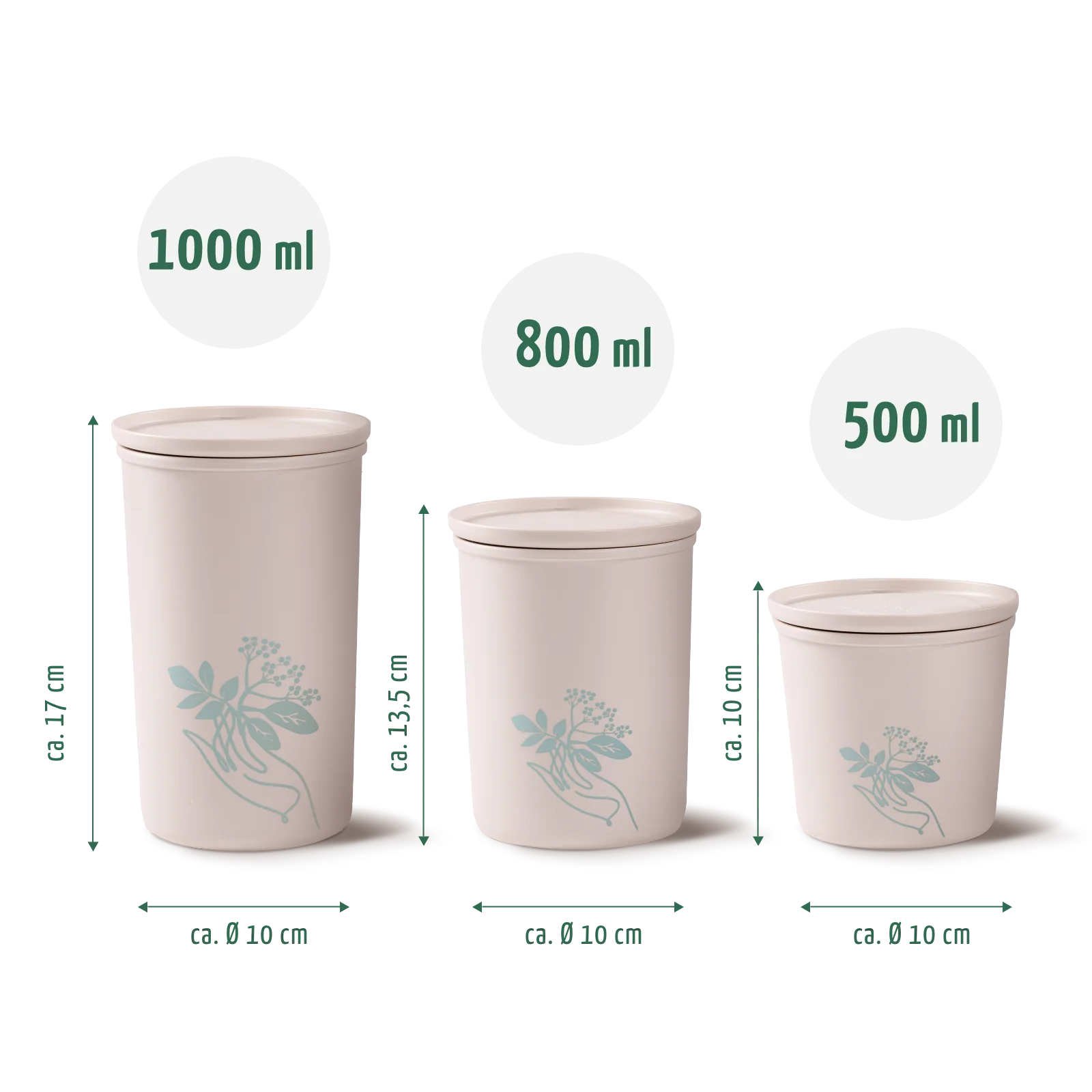 Frischhaltedose 500ml aus recyceltem Kunststoff (rPET) - Image 2