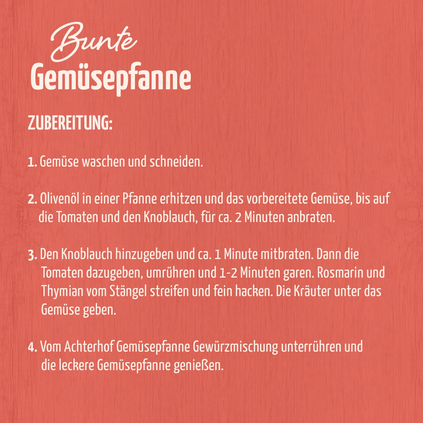Gemüsepfanne Gewürzmischung (250g) - Image 5