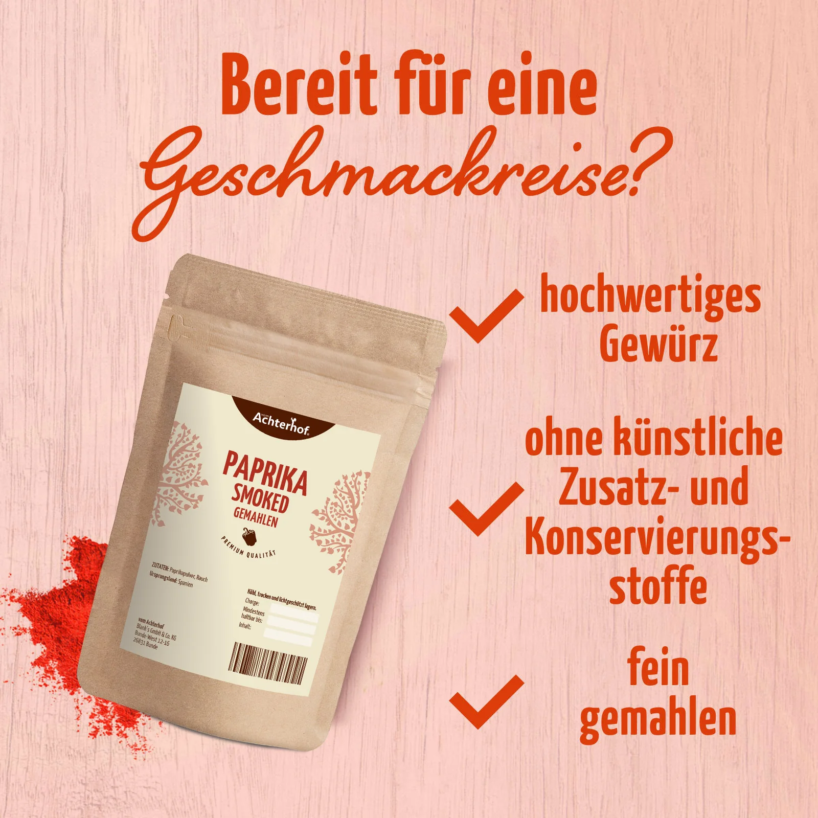 Paprika smoked gemahlen (100g) - Image 3