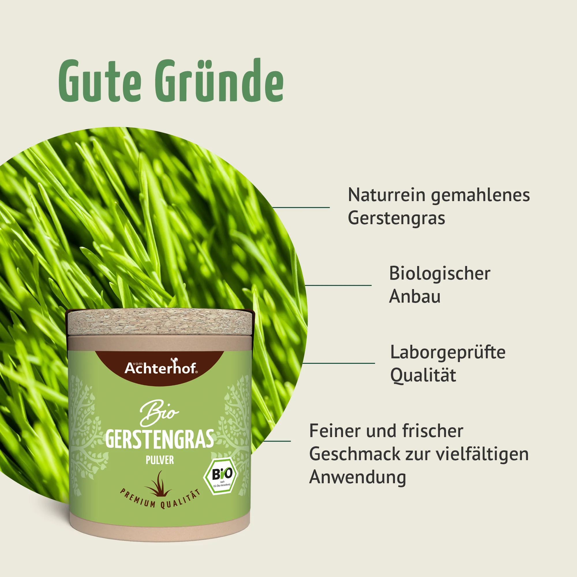 Bio Gerstengras Pulver (40g) - Image 4